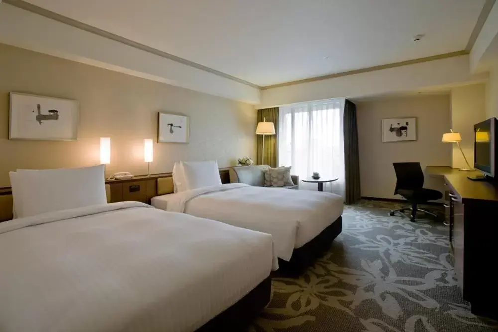 Photo of the whole room, Bed in Hotel Nikko Fukuoka