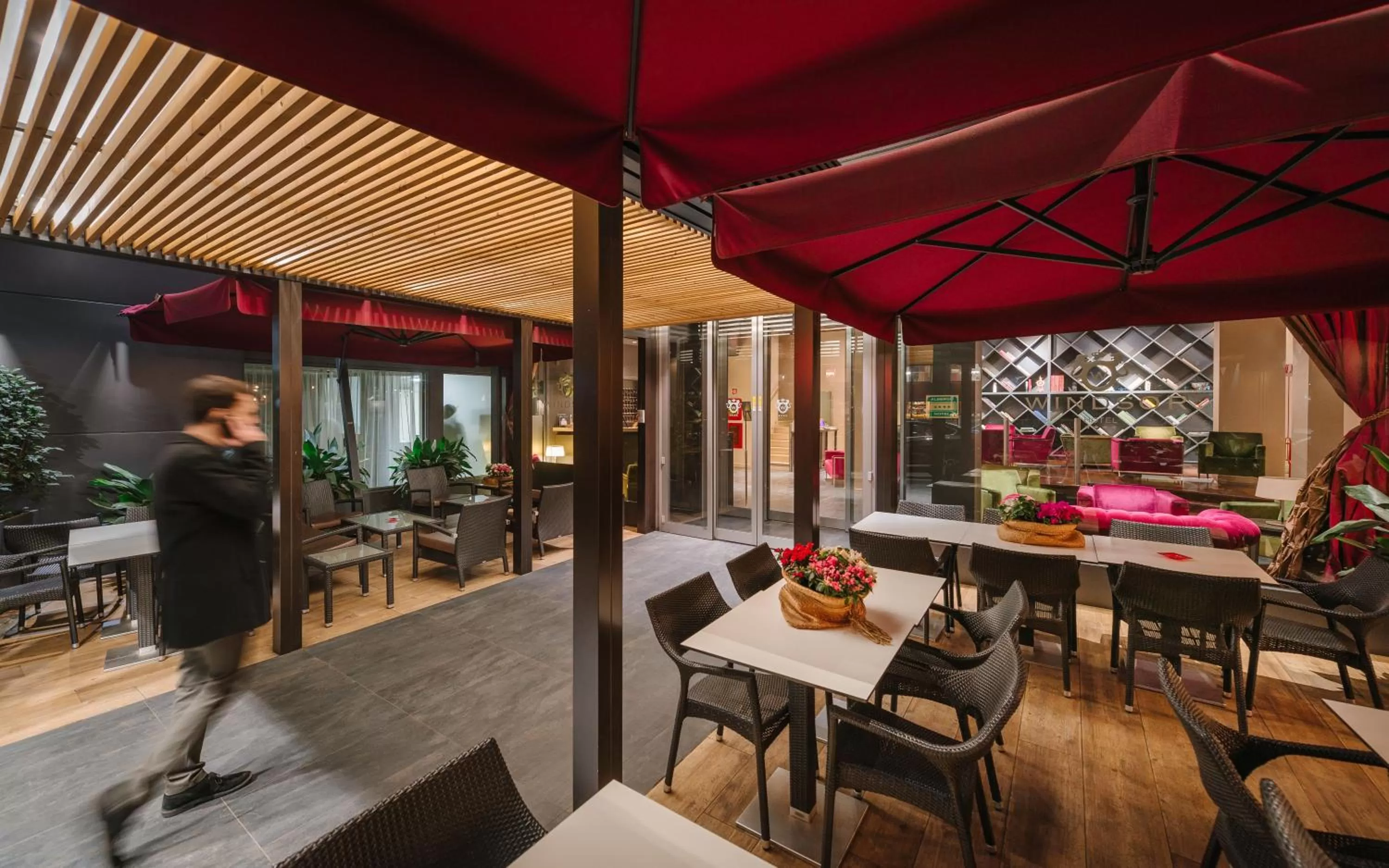 Patio in Windsor Hotel Milano