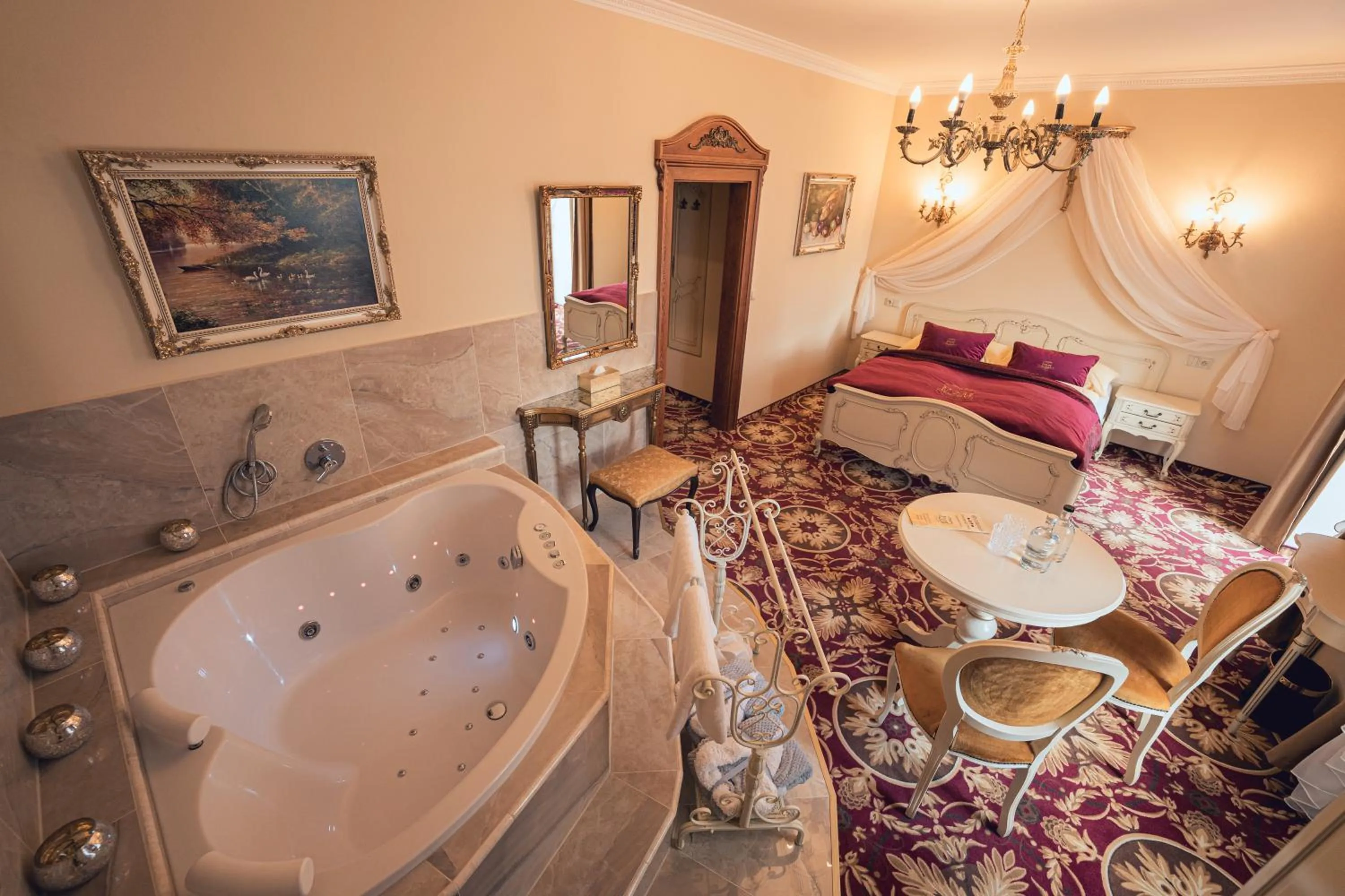 Bed in Hotel Svatojánský Dvůr