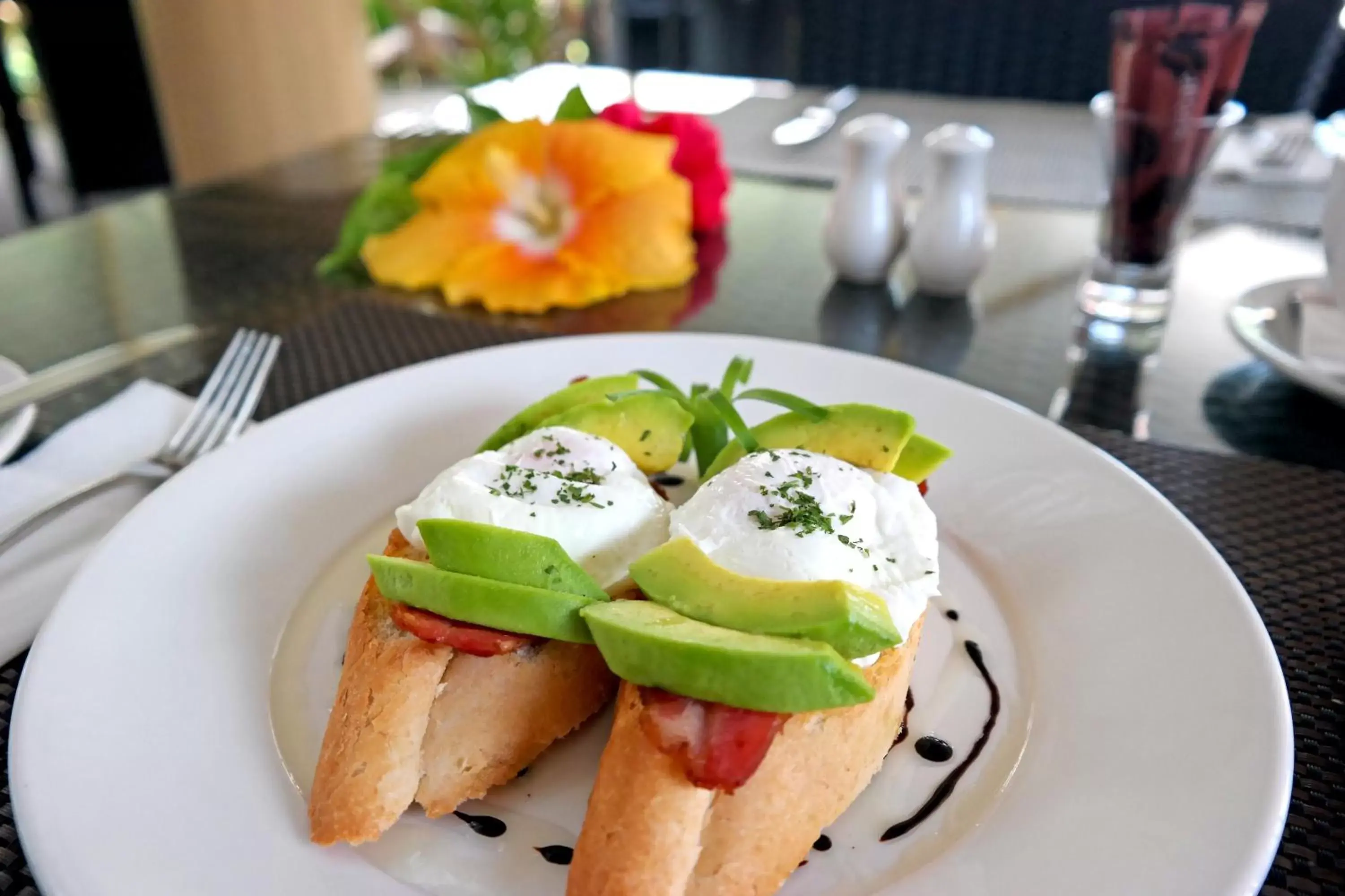 Food close-up in Moorings Hotel