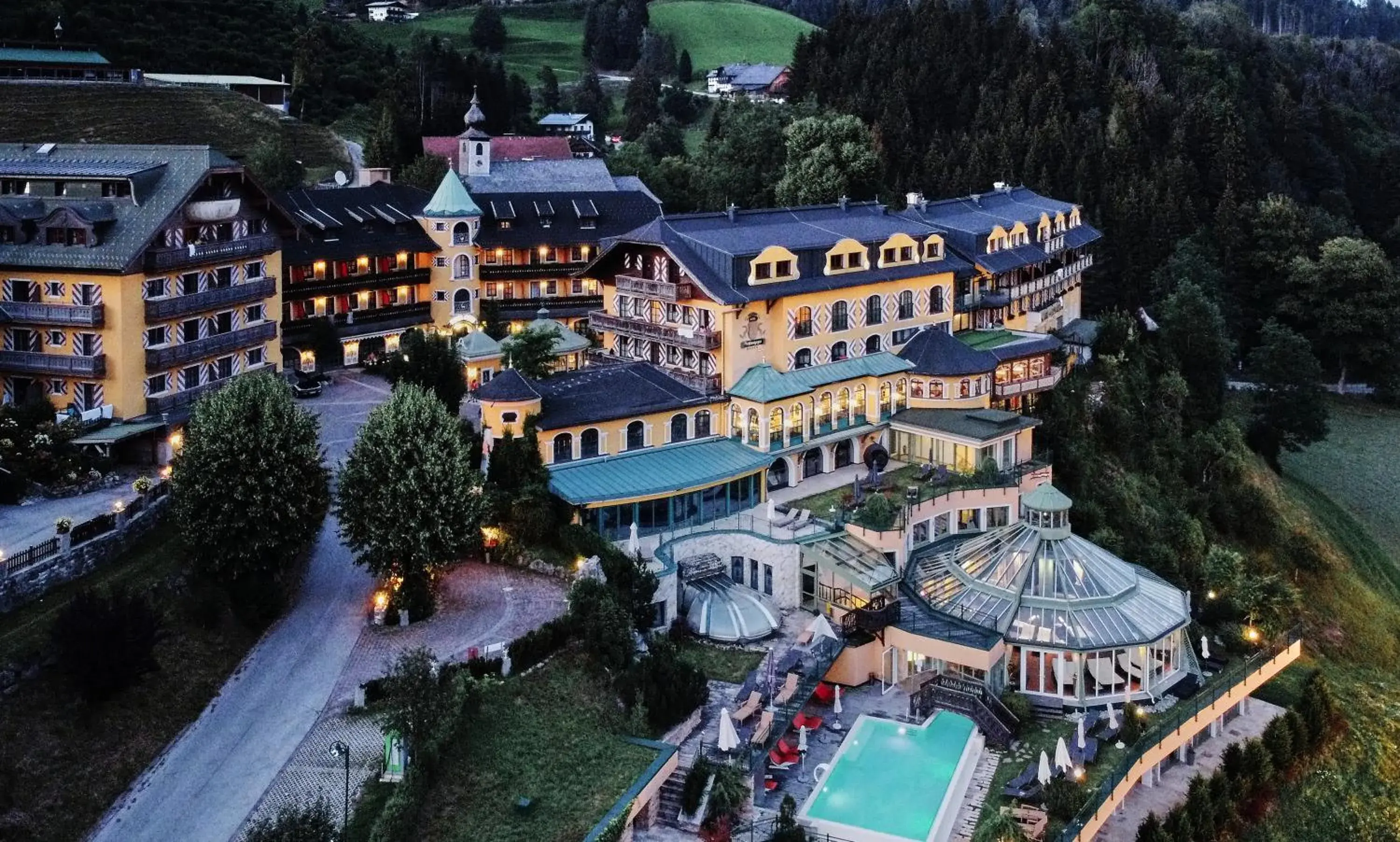 Night, Bird's-eye View in Hotel Pichlmayrgut