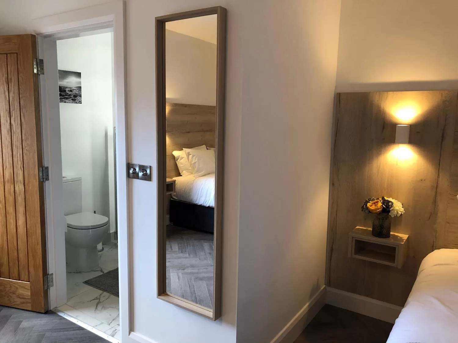 Bedroom, Bed in McNaughton Guestrooms