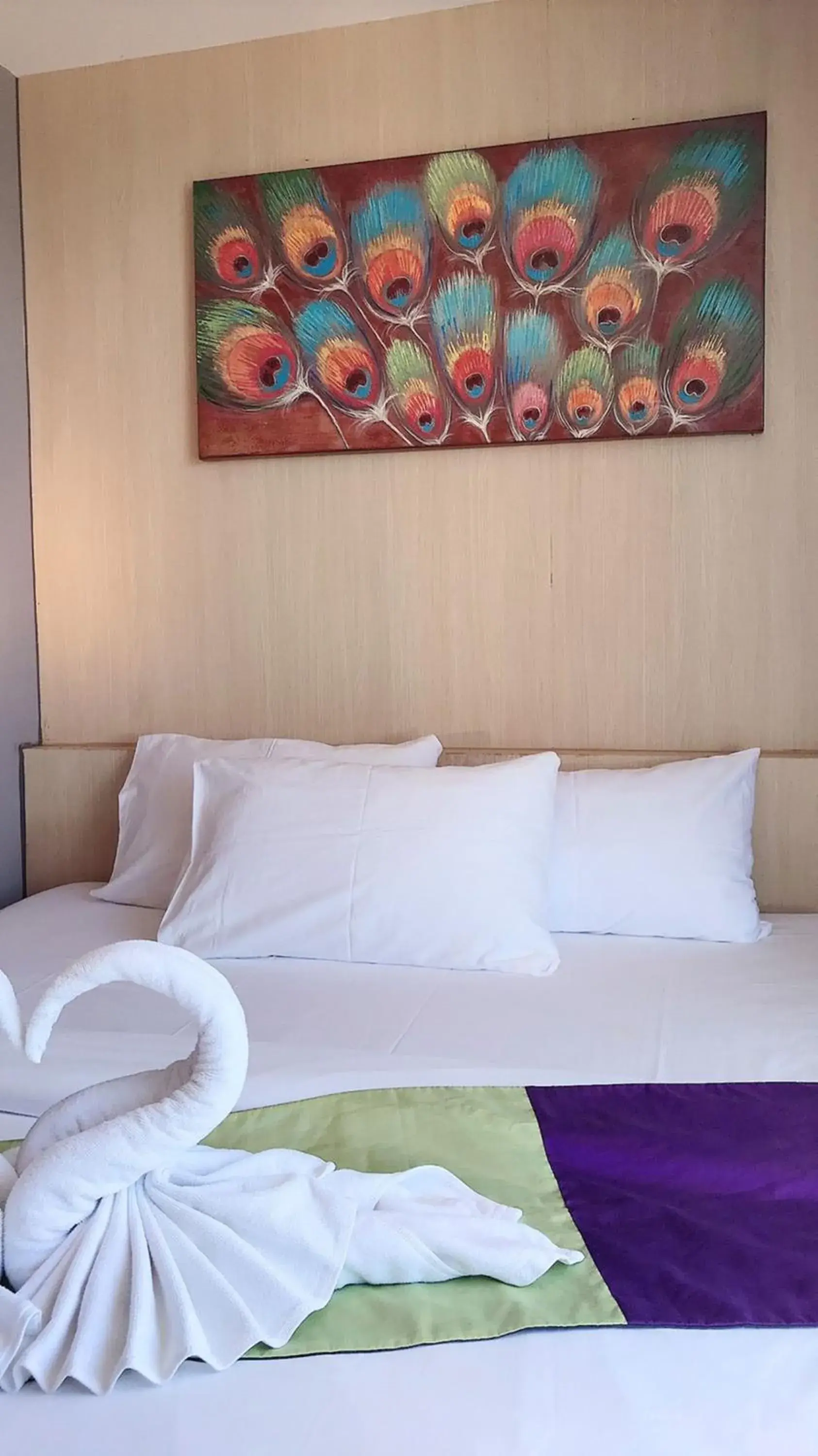 Bed in Cliff Lanta Suite-Koh Lanta Krabi