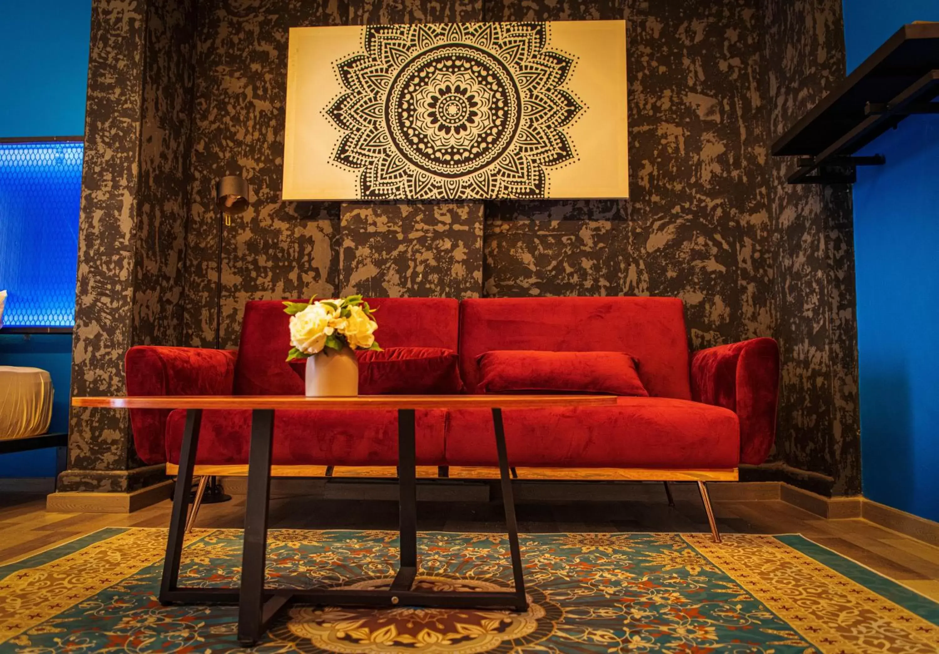 Seating Area in Attic Hotel