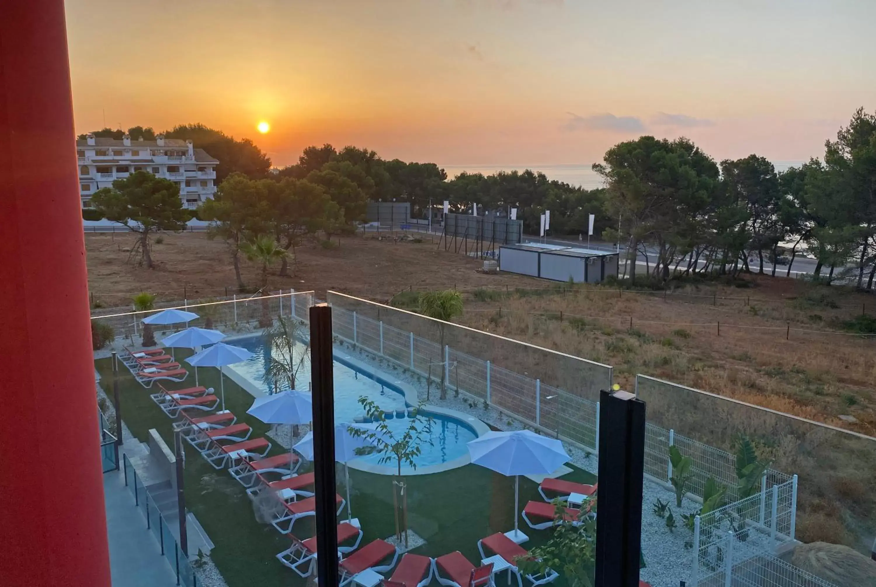 Pool View in AZAHAR BEACH Apartments & Spa