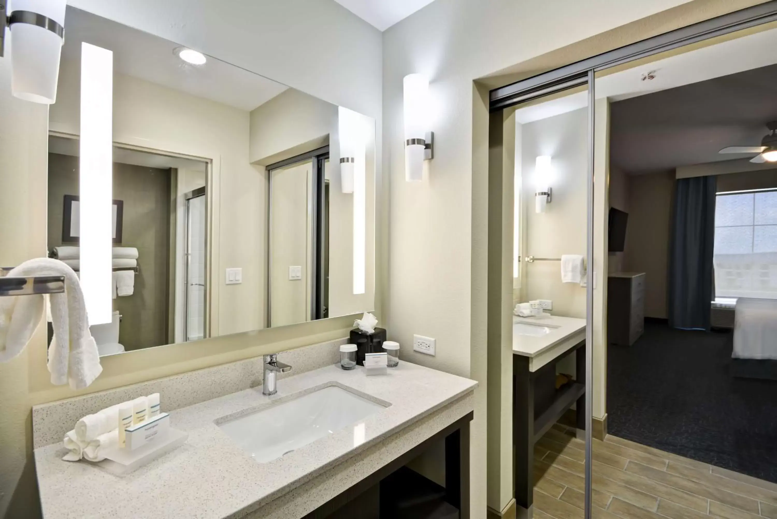 Bathroom in Homewood Suites by Hilton Orlando Theme Parks