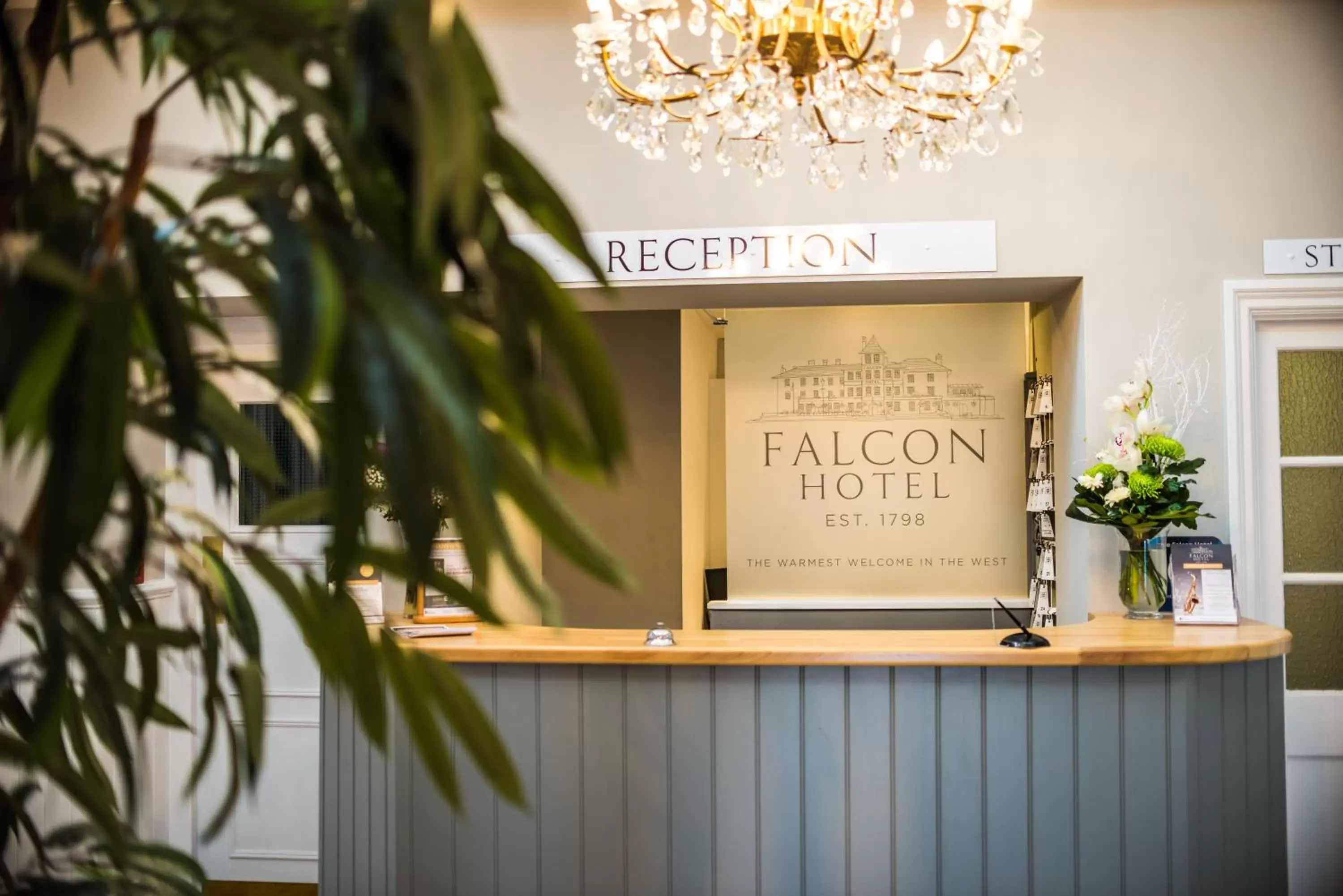 Lobby or reception in The Falcon Hotel