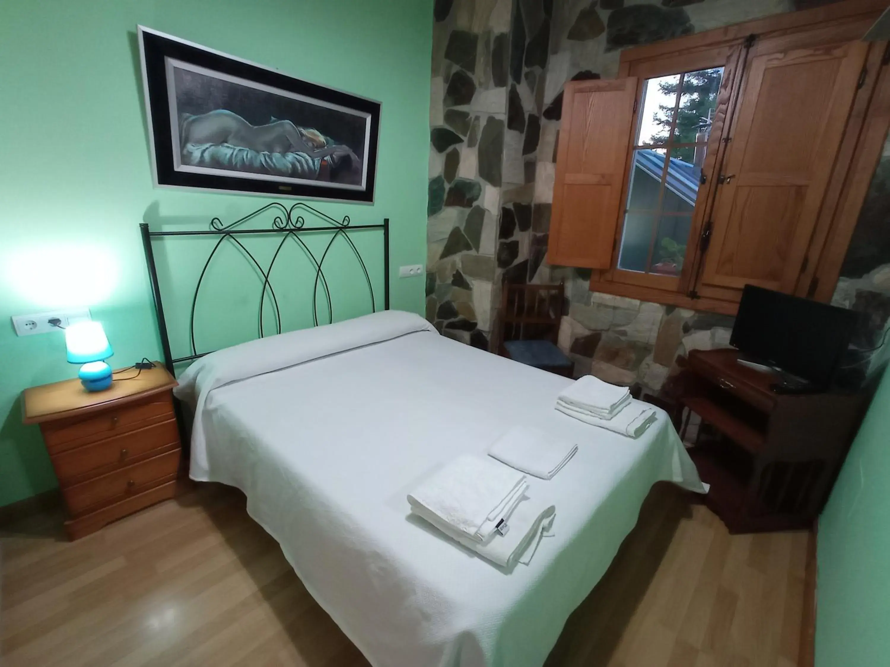 Bed in Hotel Rural Camino Medulas