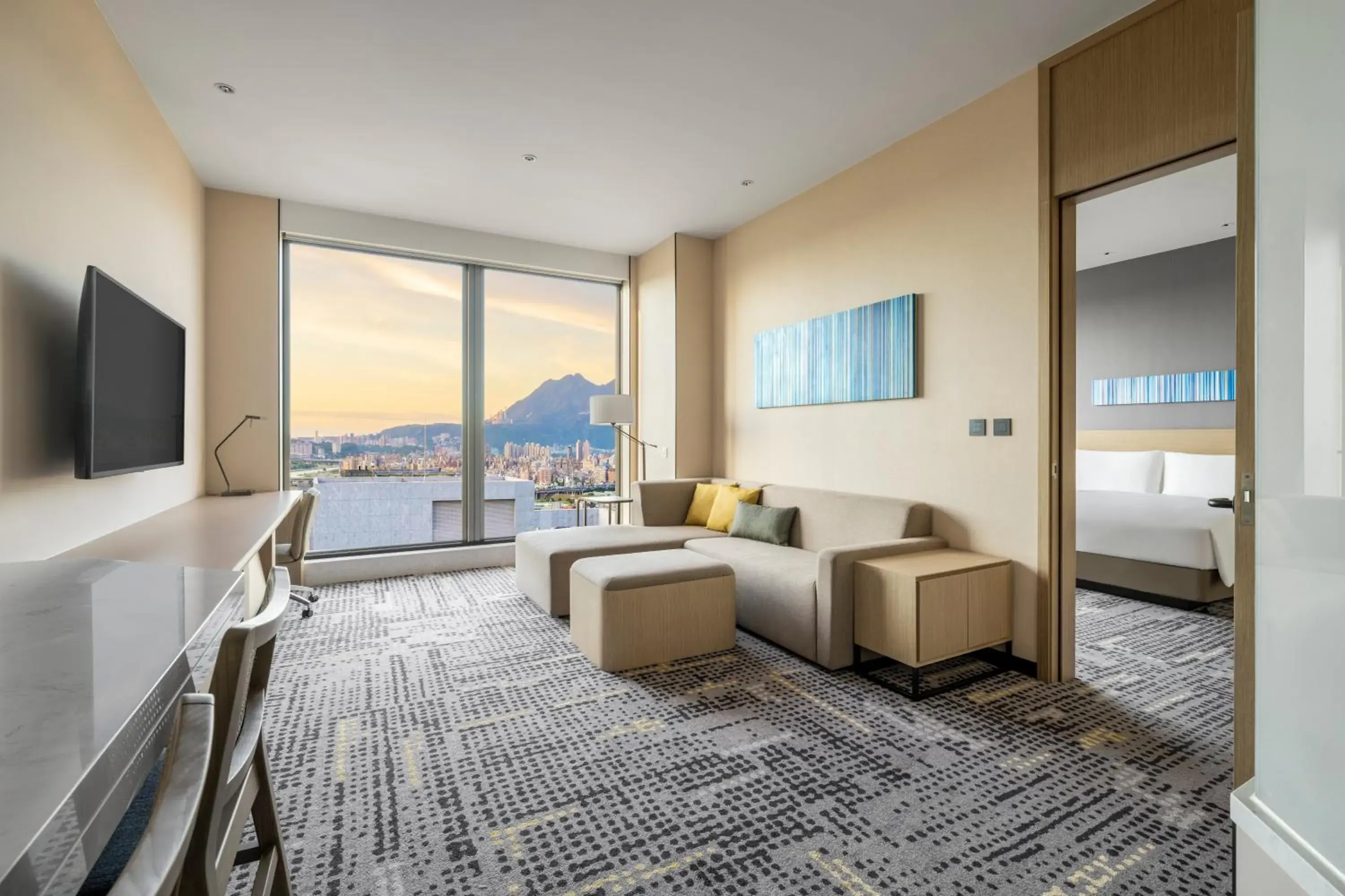 Living room, Seating Area in Hyatt Place New Taipei City Xinzhuang