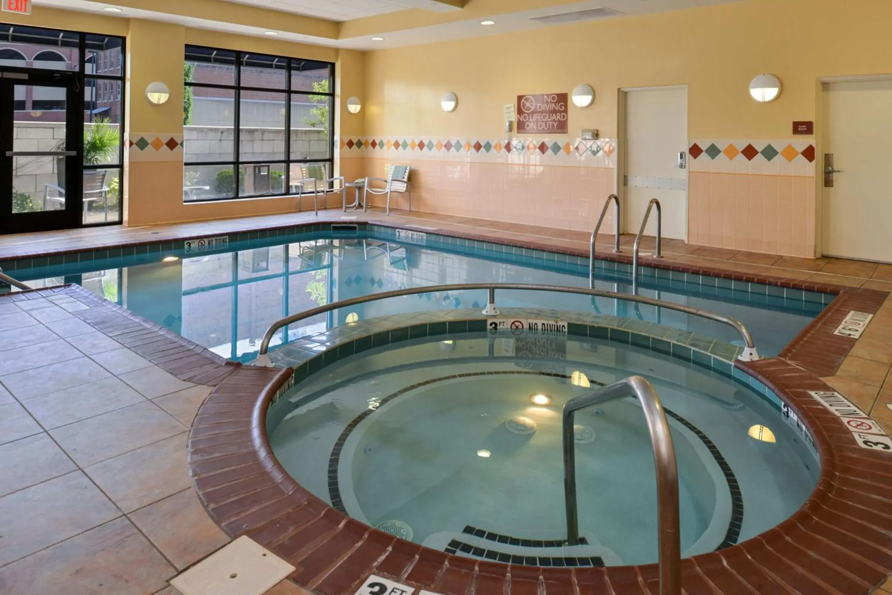Pool view, Swimming Pool in Hilton Garden Inn Terre Haute