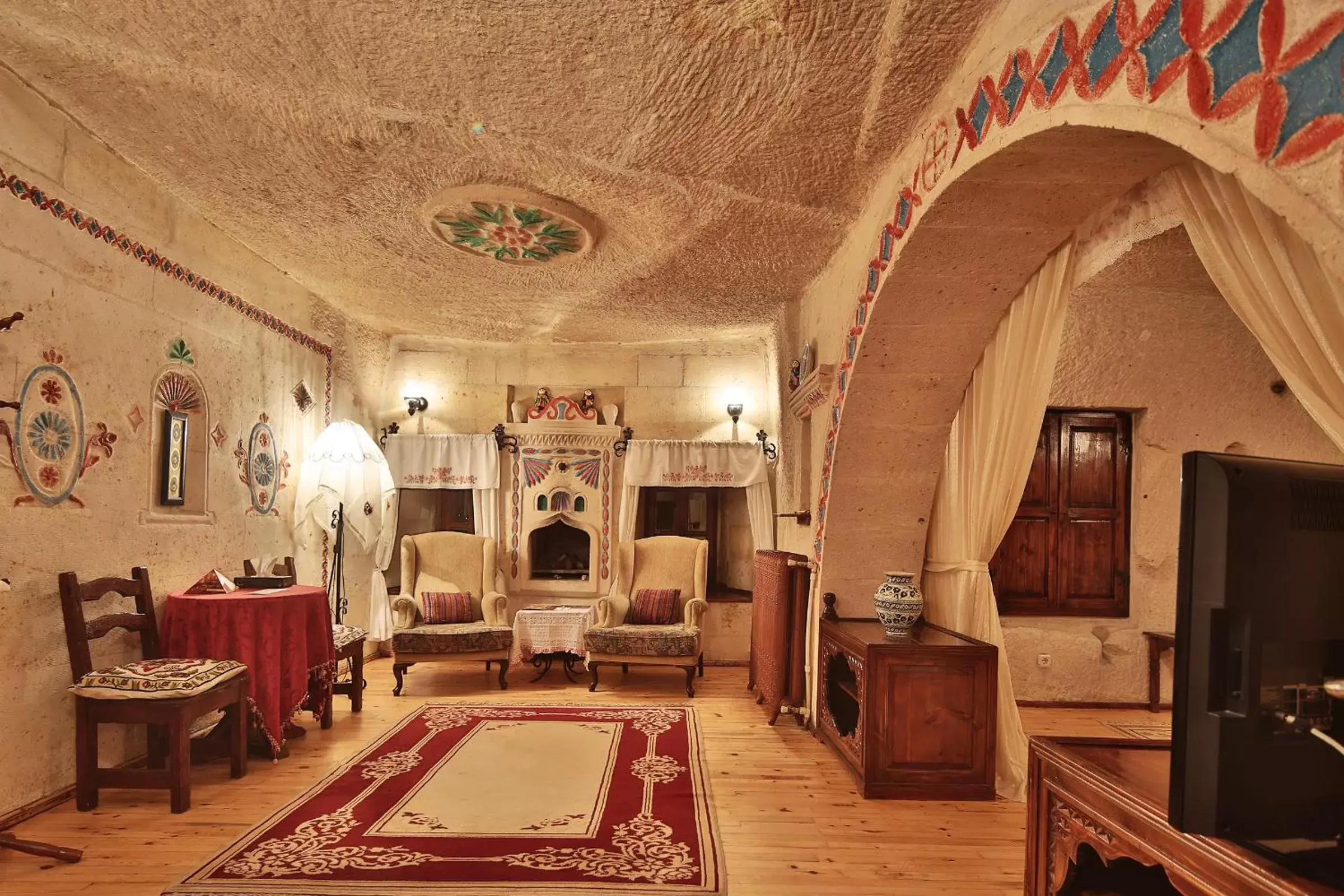 Living room in Cappadocia Cave Suites