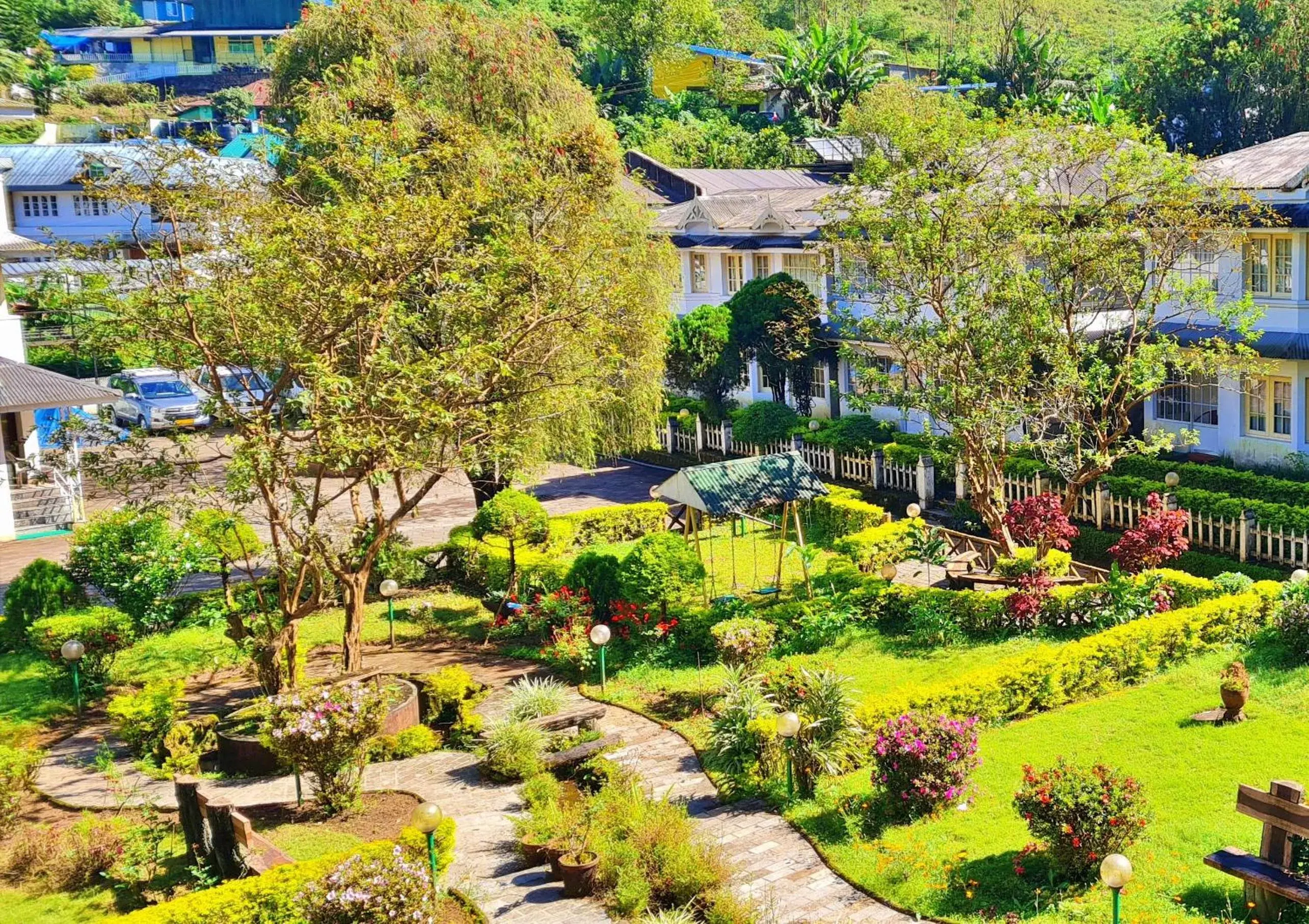 Garden, Bird's-eye View in Eastend Munnar