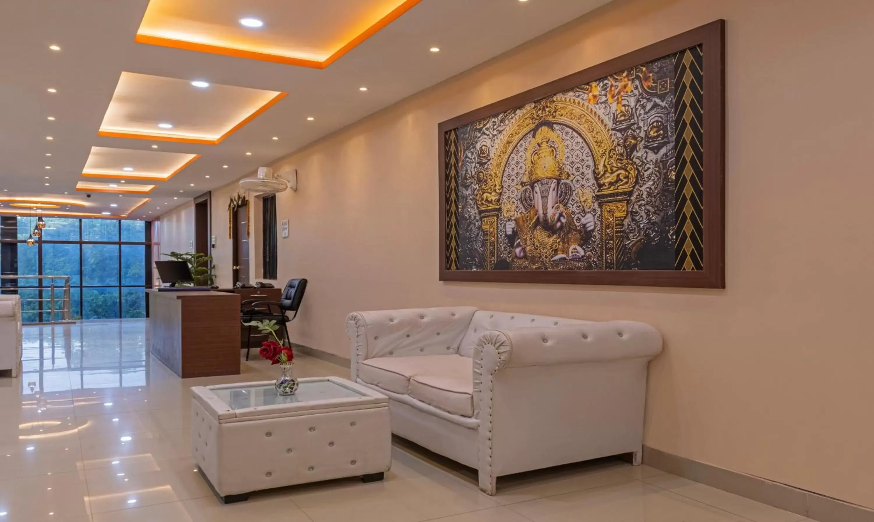 Lobby or reception in Itsy Hotels Kashi Grand, BHU Lobby or reception in Itsy Hotels Kashi Grand, BHU