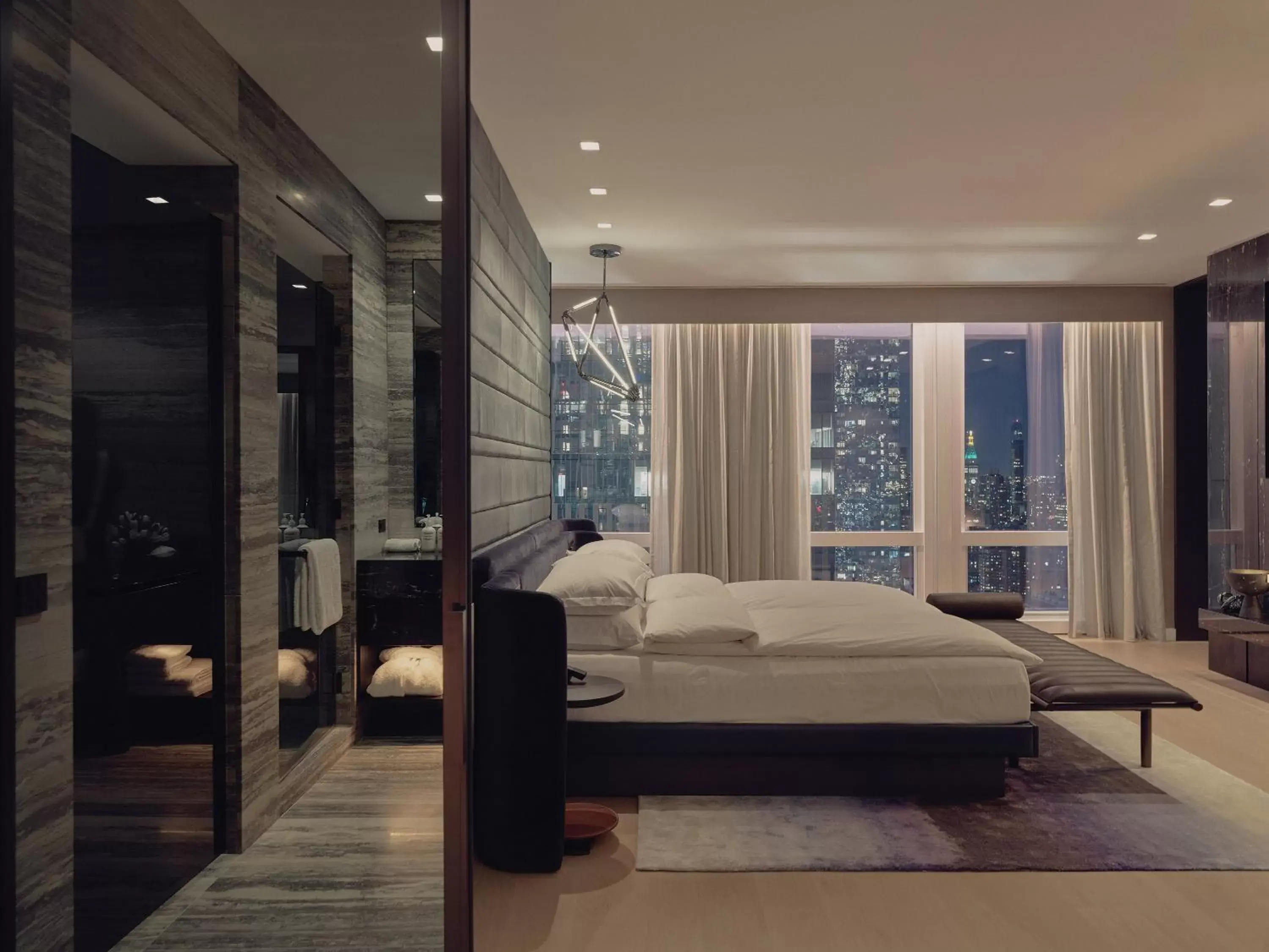 Bedroom in Equinox Hotel Hudson Yards New York City