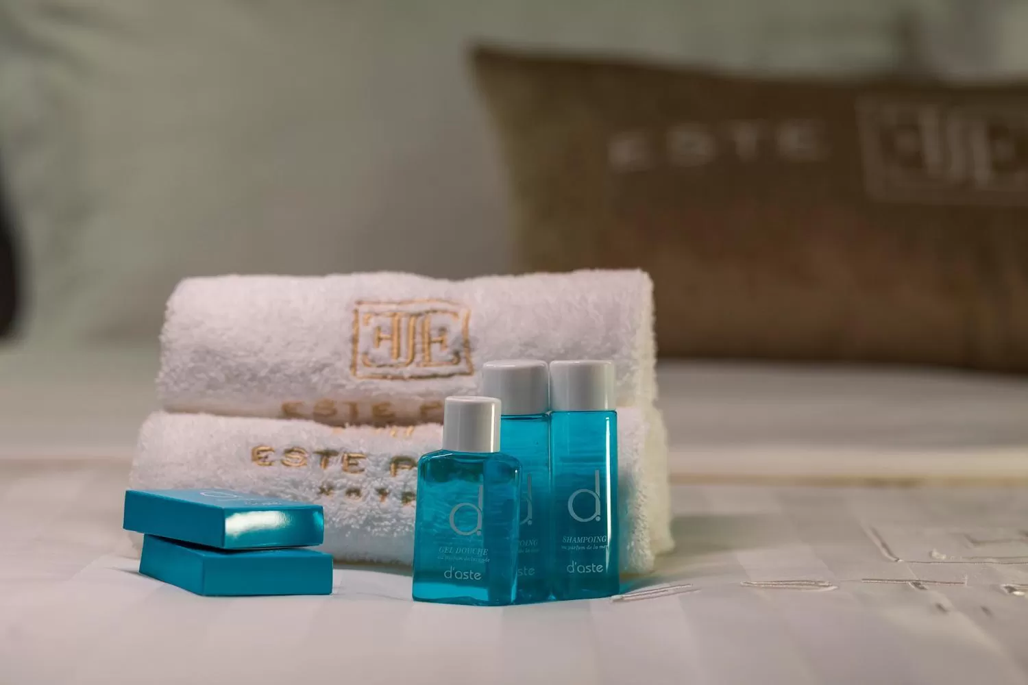 towels in -- ESTE PARK HOTEL -- part of Urban Chic Luxury Design Hotels - Parking & Compliments - next to Shopping & Dining Mall Plovdiv