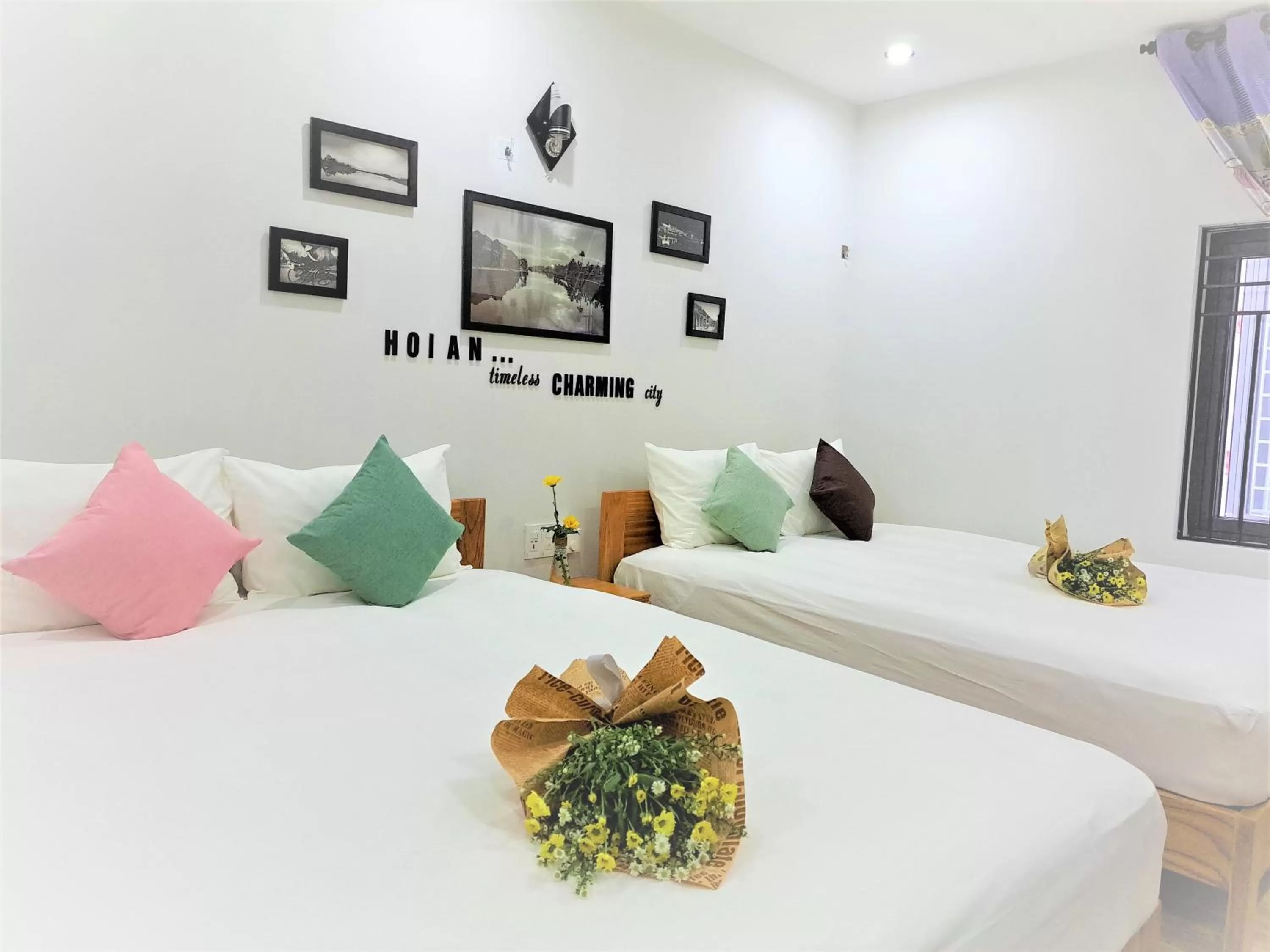 Bed in GREEN TOWN hotel HỘI AN