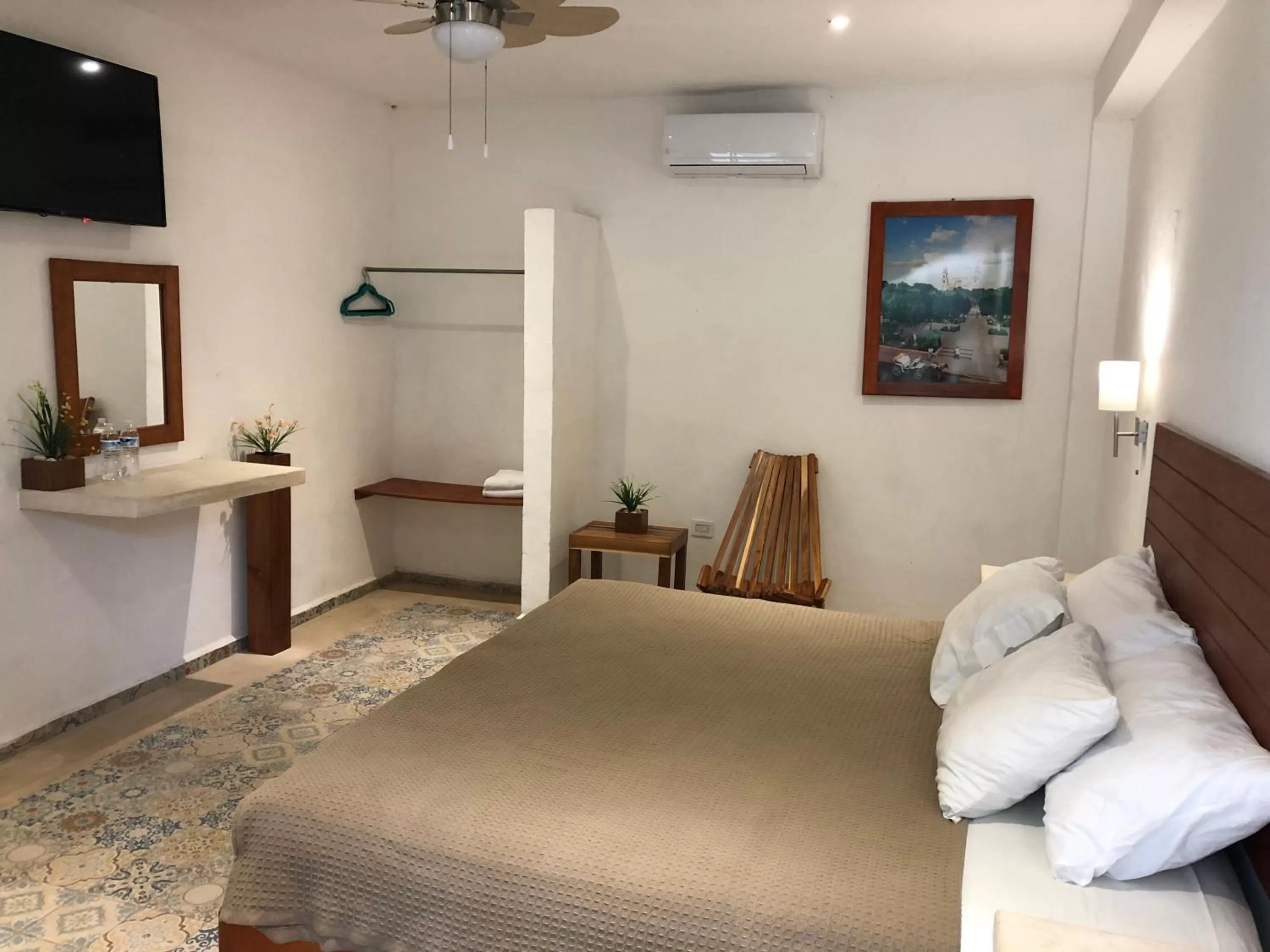 Bed in Hotel Casa Bamboo