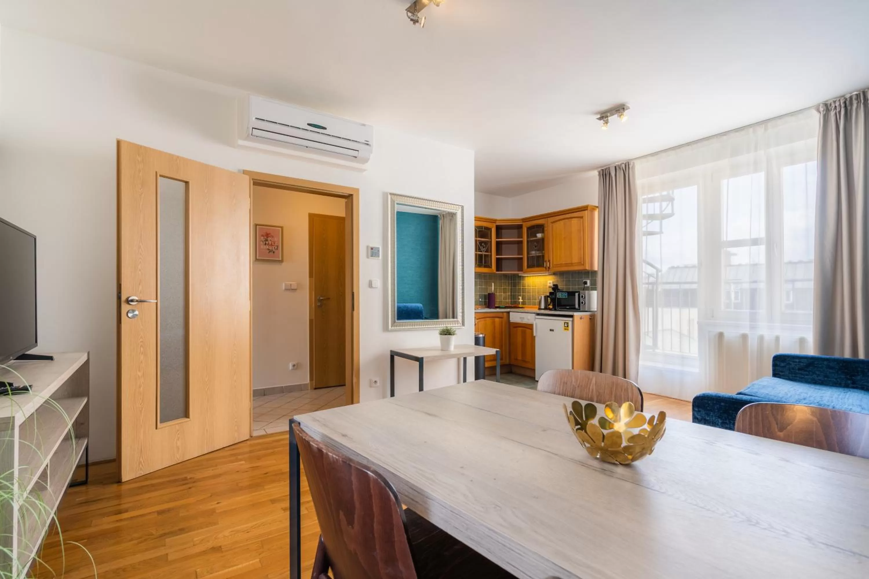 Kitchen or kitchenette in EA ApartHotel Melantrich