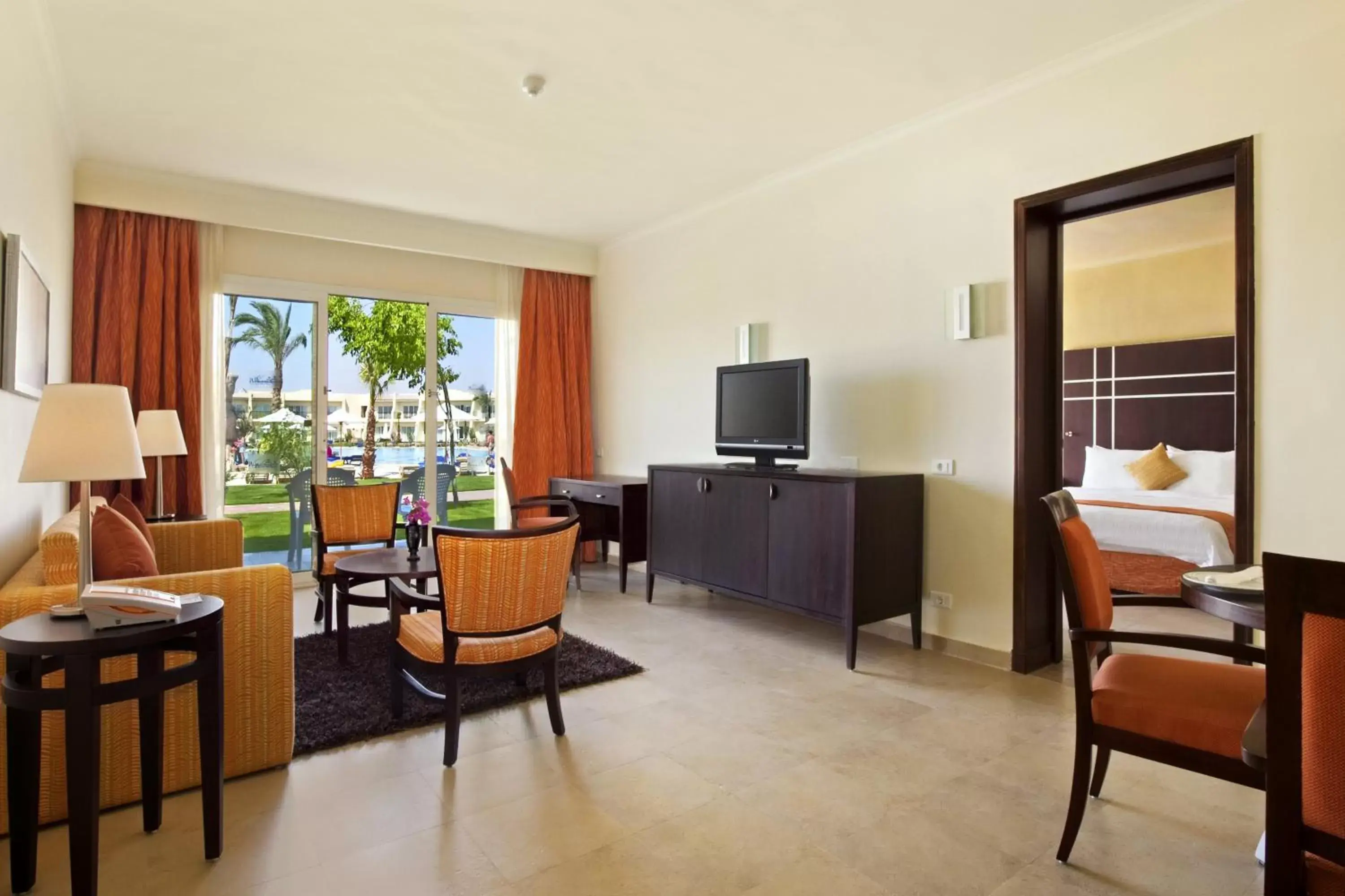 Living room, Seating Area in DoubleTree by Hilton Sharks Bay Resort