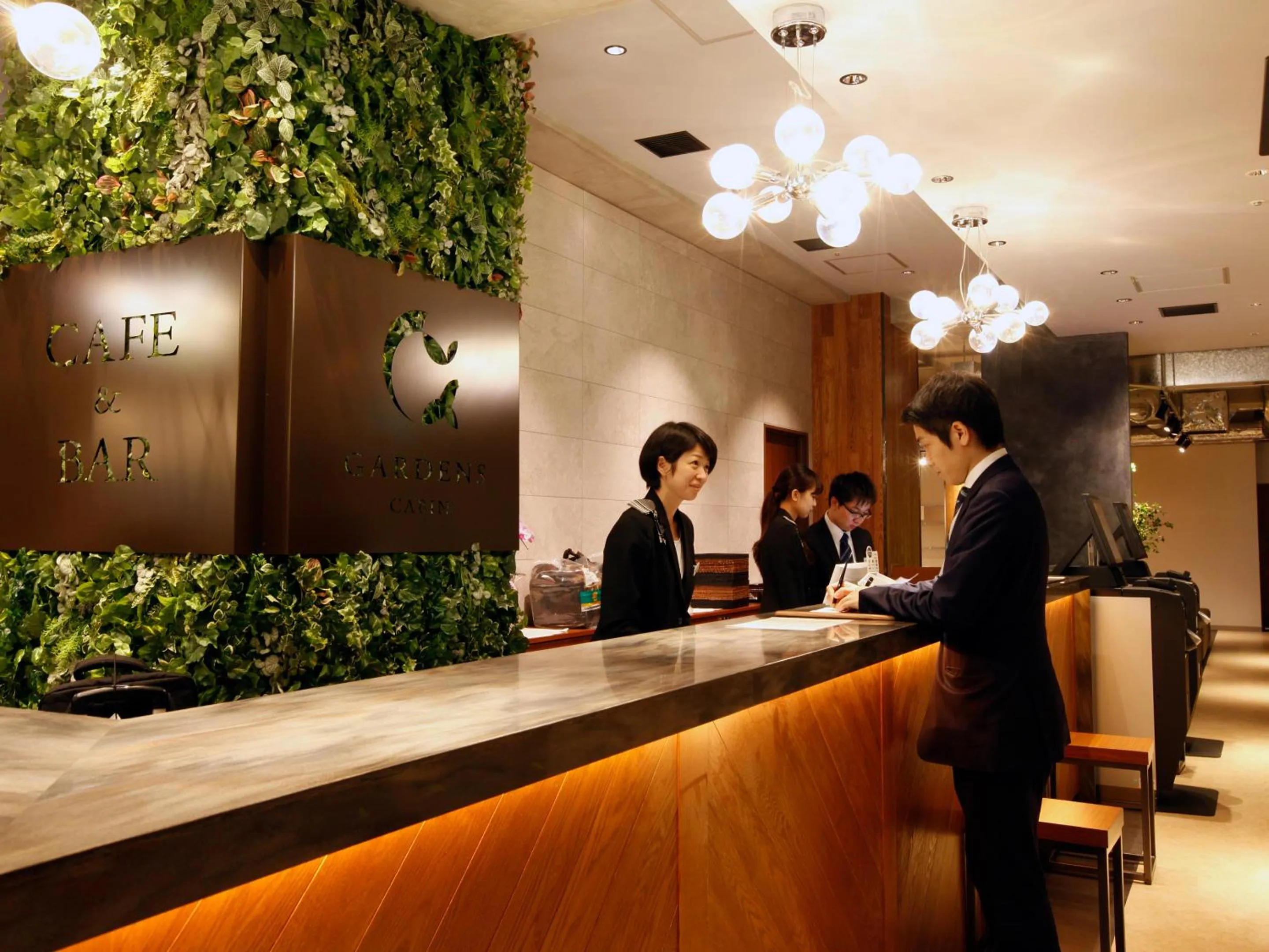 Staff in Gardens Cabin