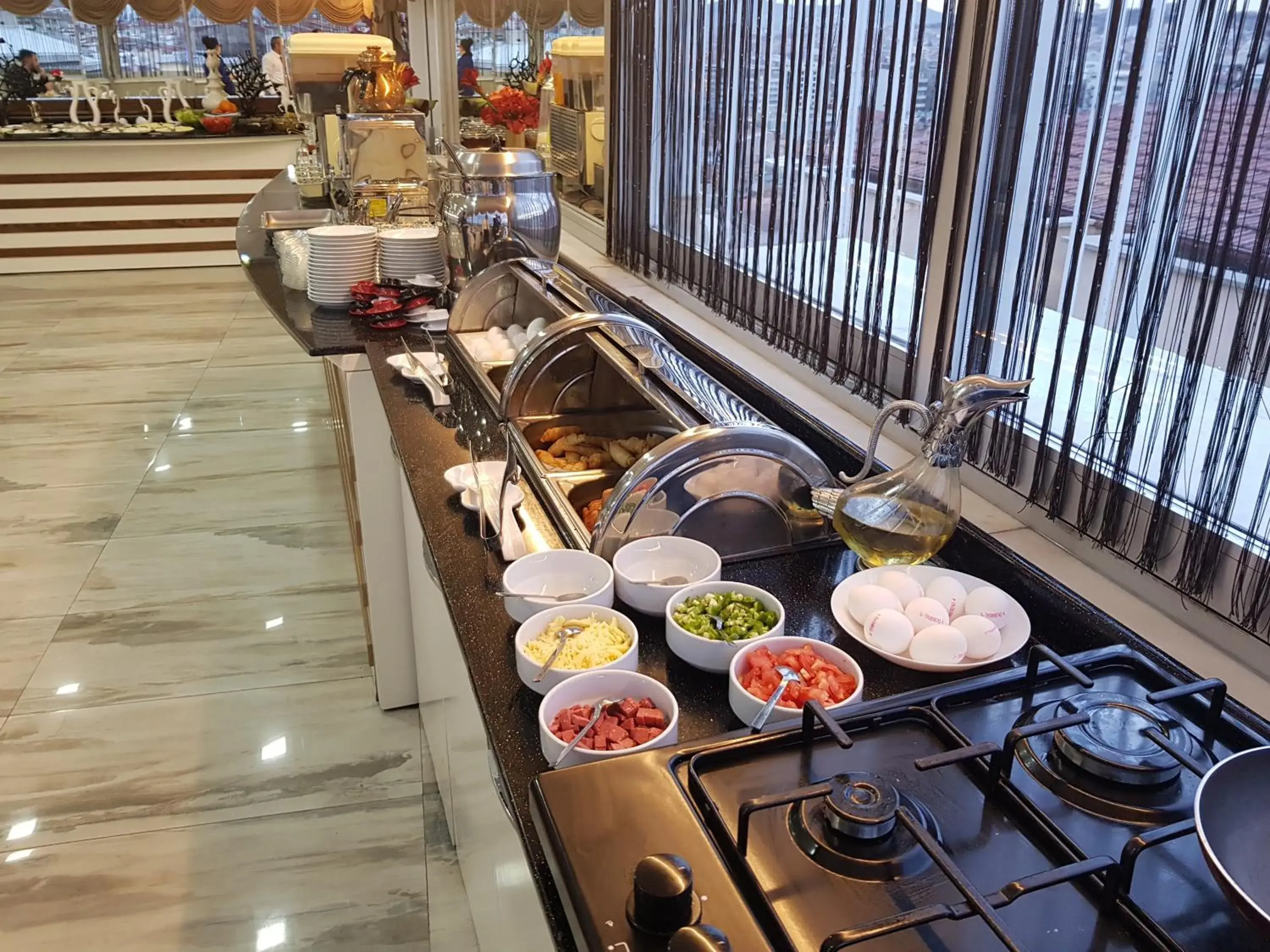 Buffet breakfast in Ismira Hotel Ankara