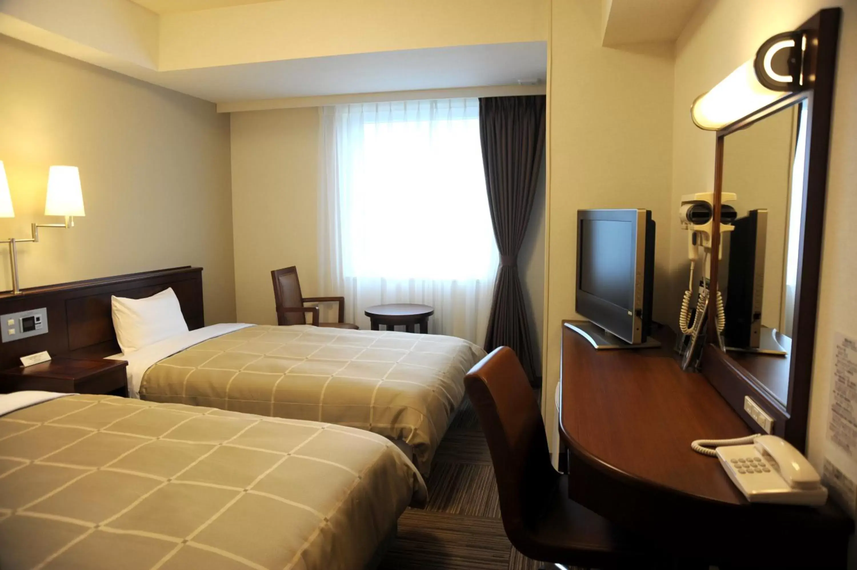 Photo of the whole room, Bed in Hotel Route-Inn Ena