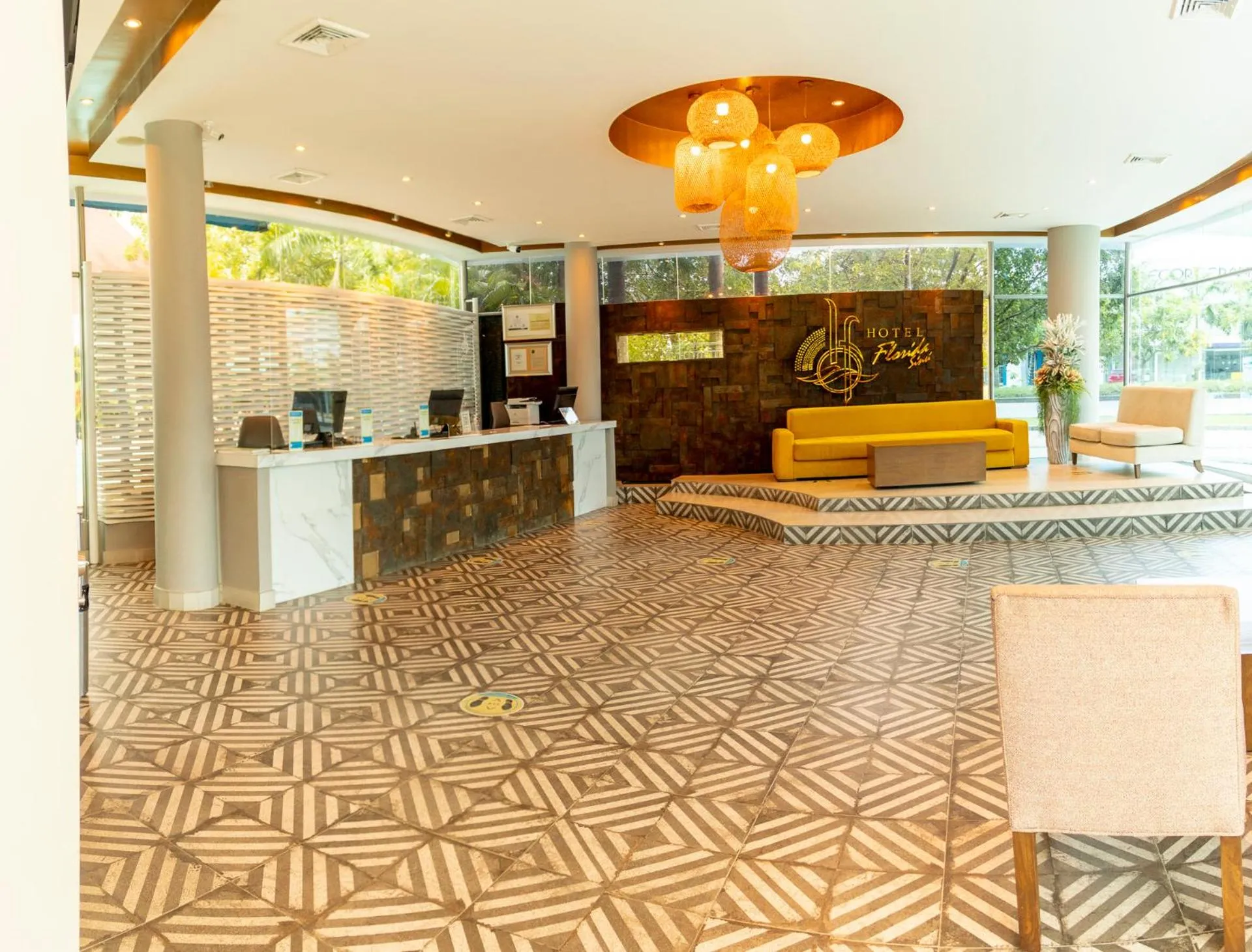 Lobby or reception in Hotel Florida Sinú
