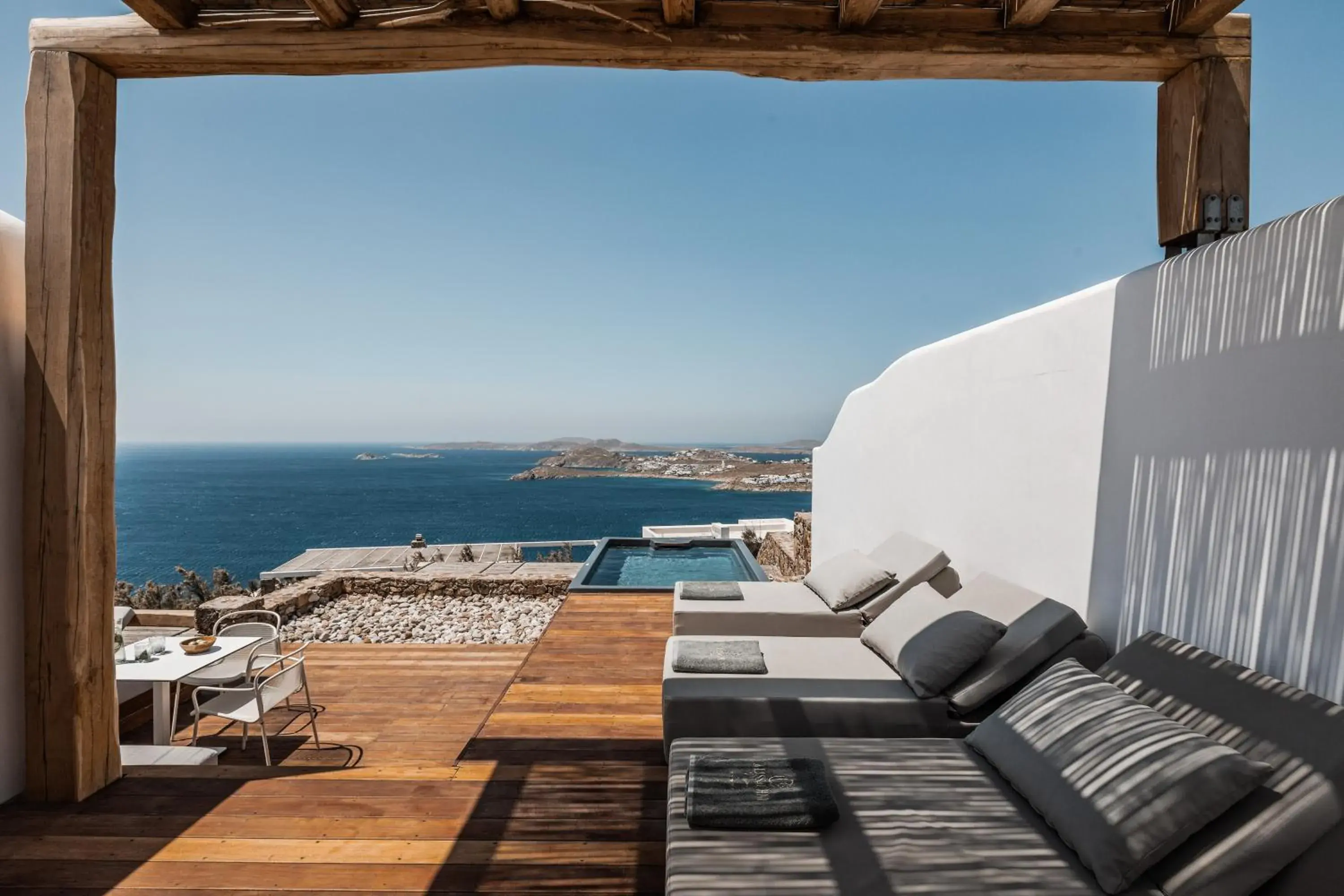 View (from property/room), Sea View in Alissachni Mykonos