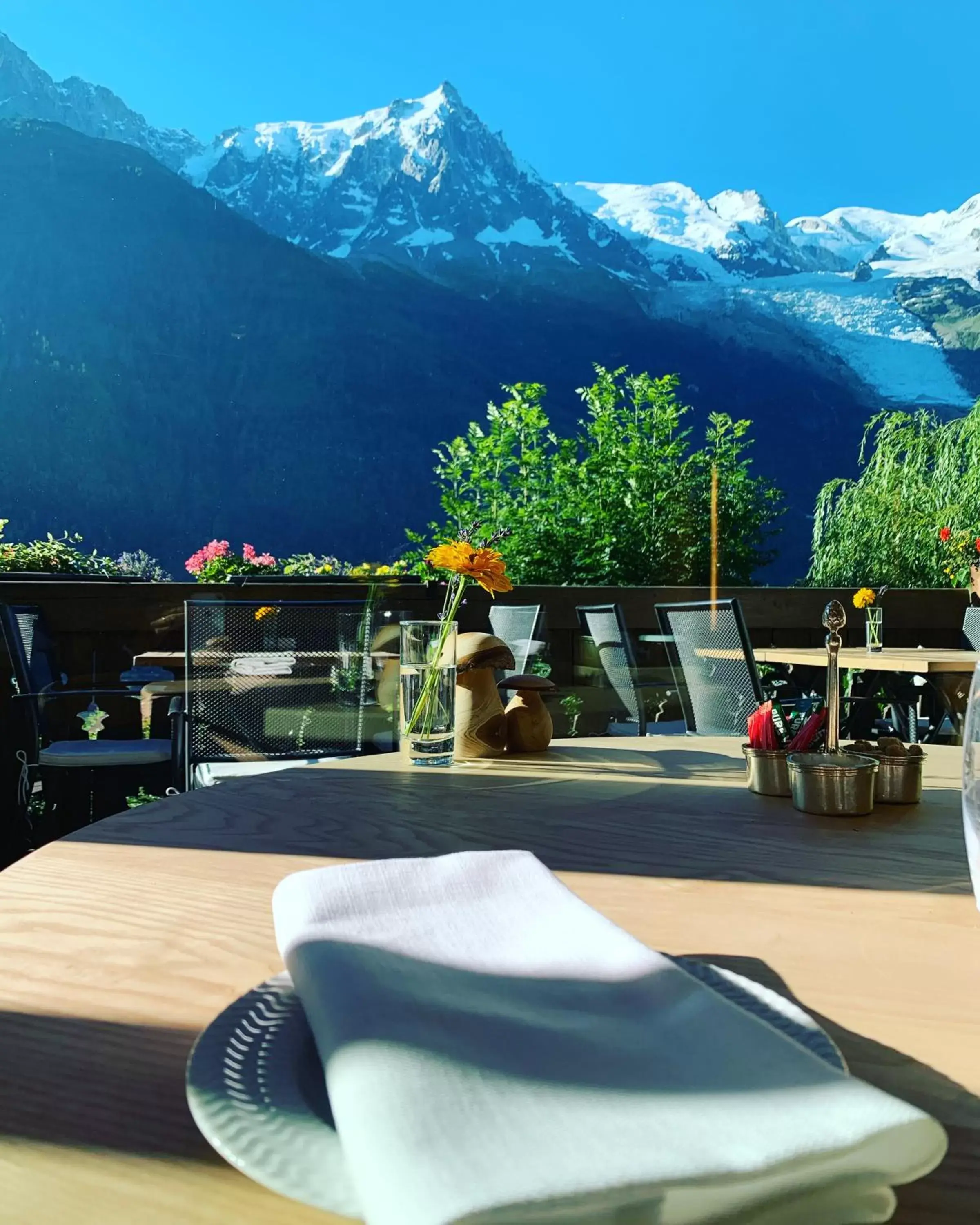 Mountain view, Swimming Pool in Auberge du Bois Prin