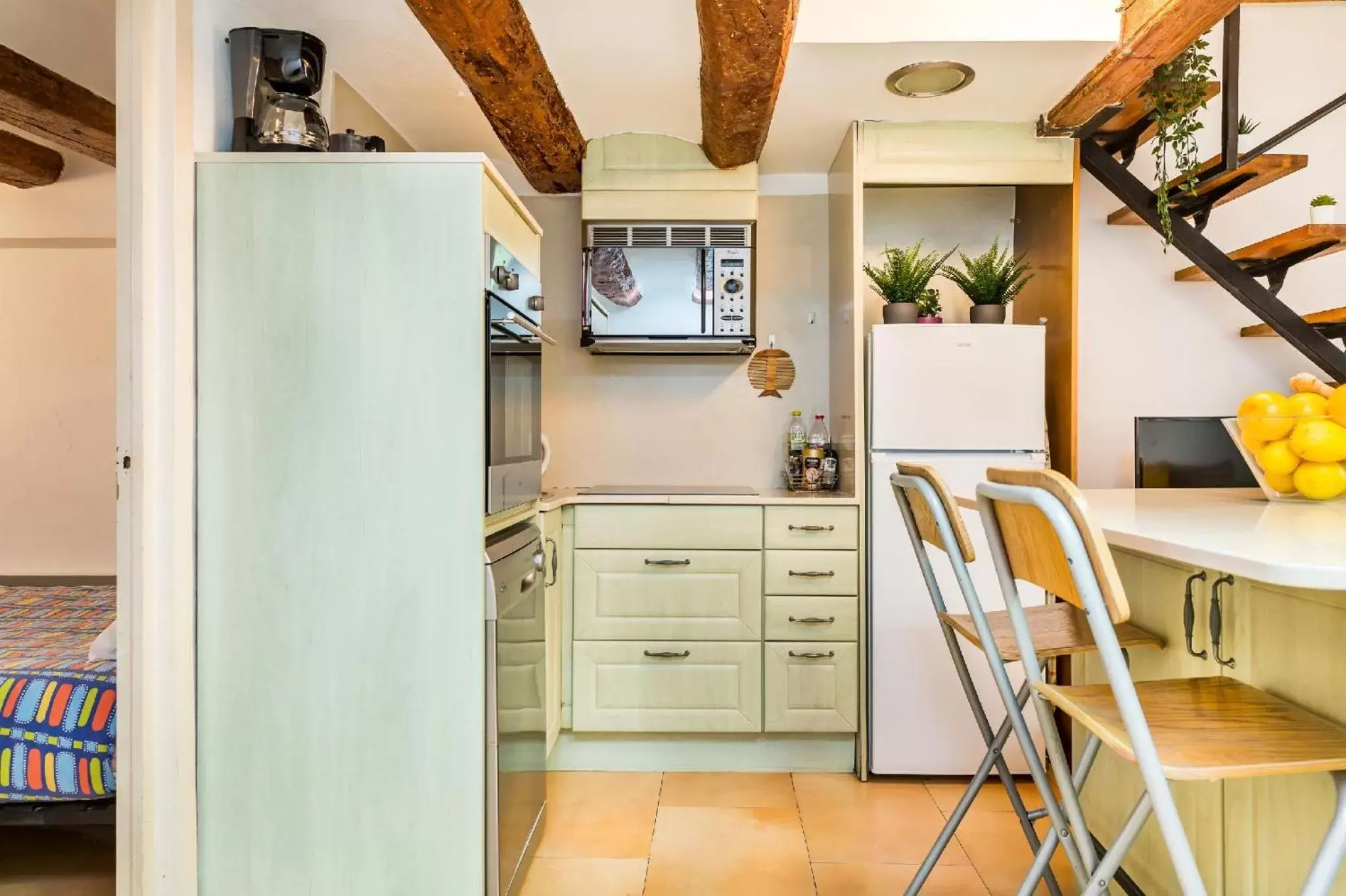 Kitchen/Kitchenette in Dreamy Duplex - Stylish Beach Loft
