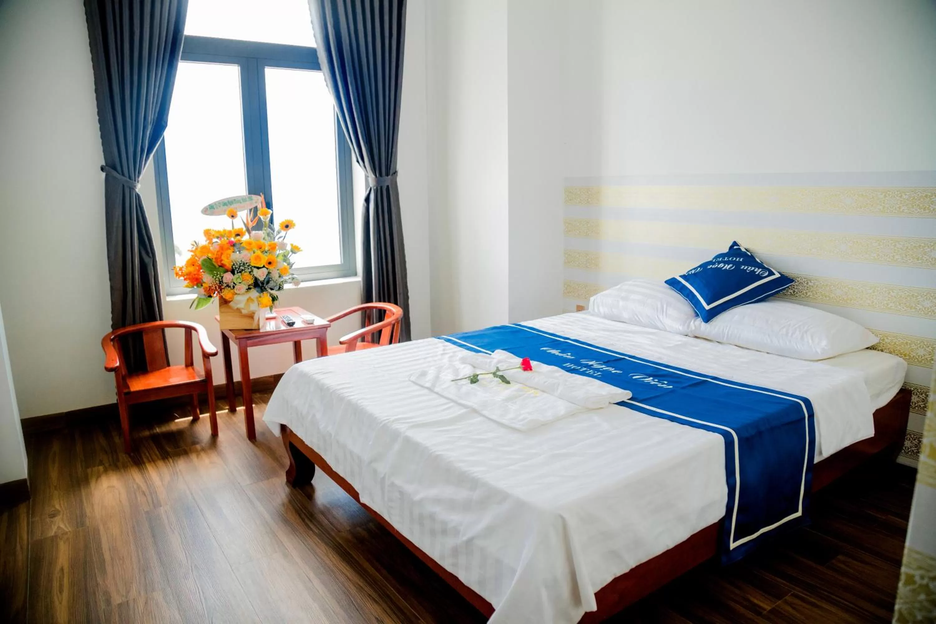 Bed in Châu Ngọc Viên Hotel - Biển Mỹ Khê - Quảng Ngãi