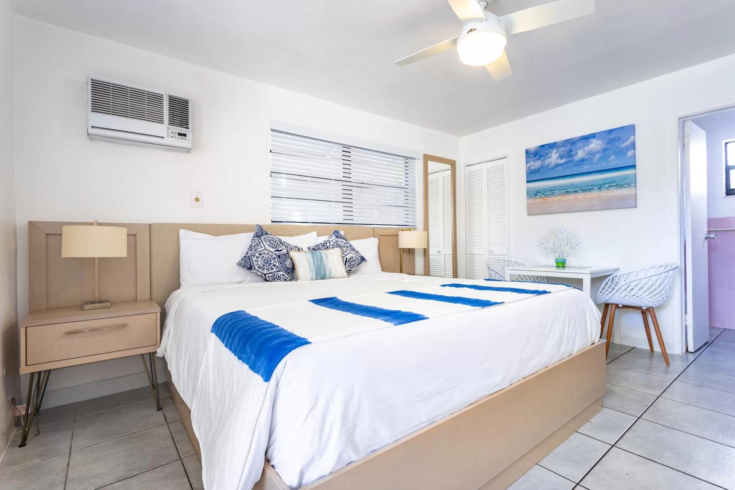 Bed in Sea Garden by the Sea