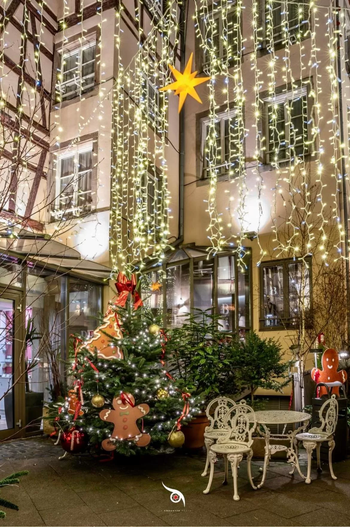 Patio in Hotel Beaucour
