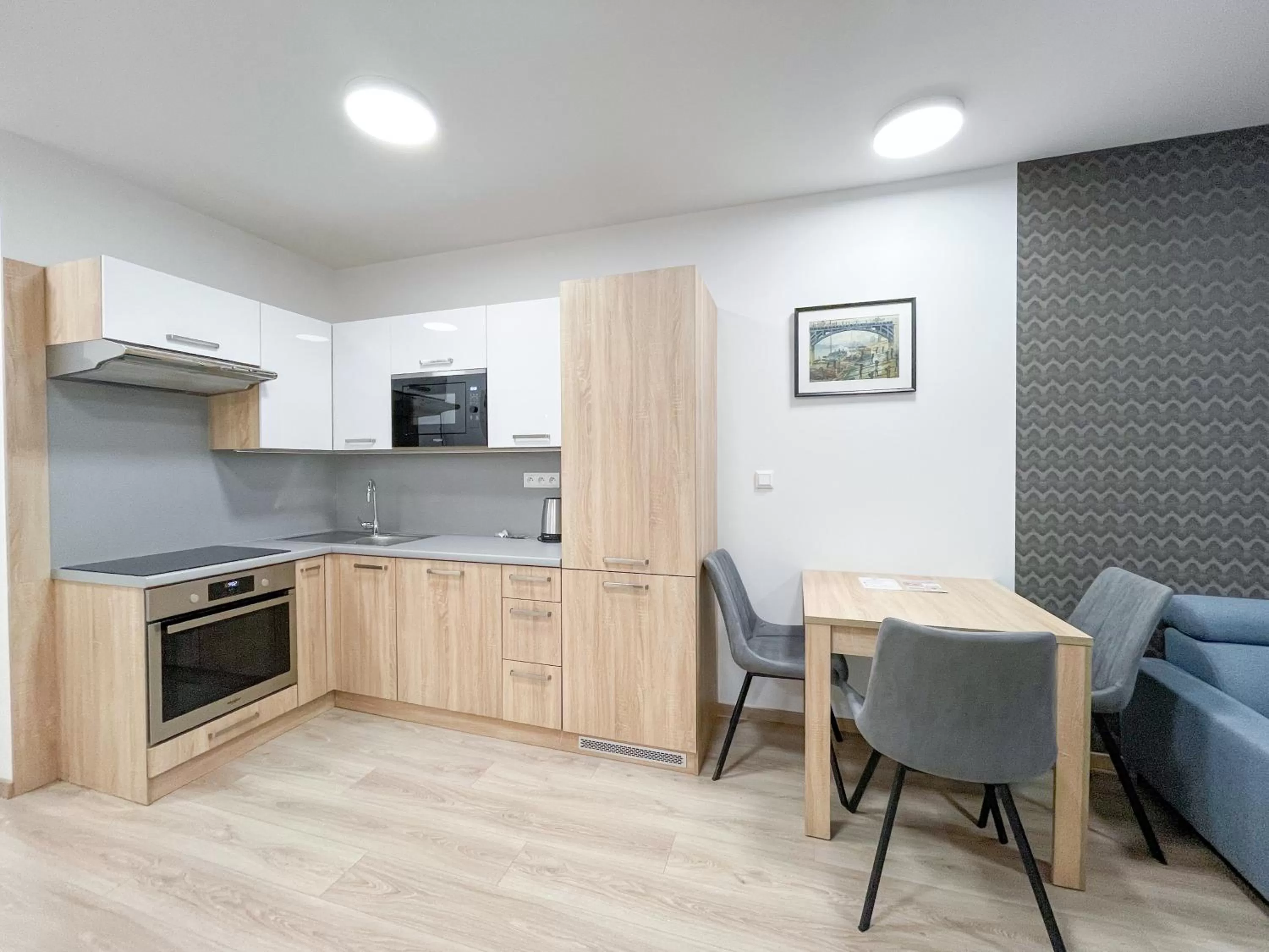 Kitchen or kitchenette in Metropolitan Star Apart Hotel