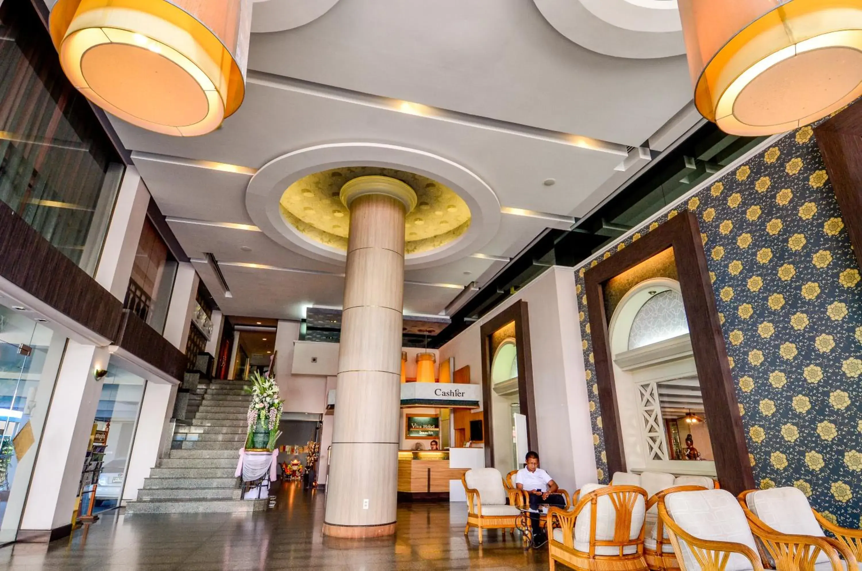 Lobby or reception, Restaurant/Places to Eat in Viva Hotel Songkhla