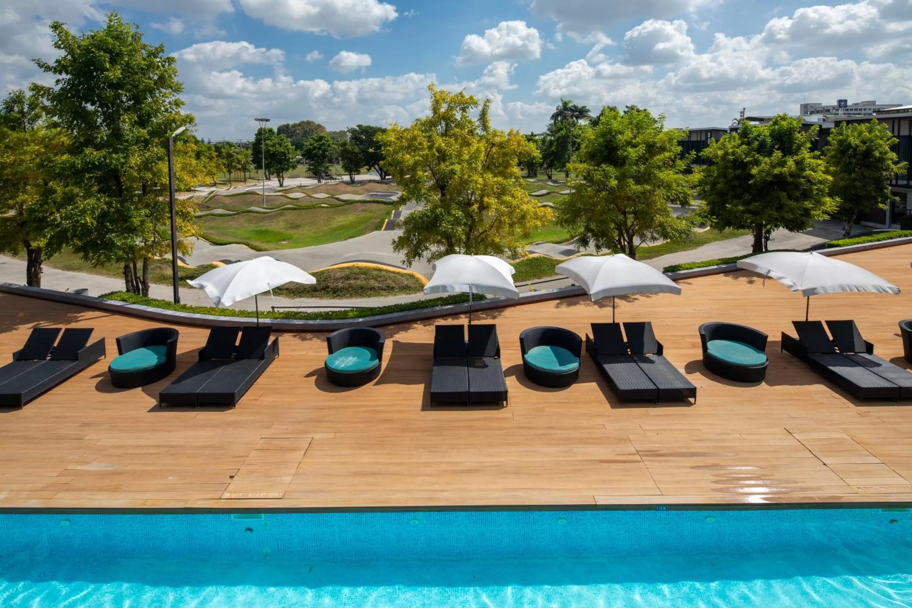 Swimming pool in The VELO'S Hotel and Pumptrack