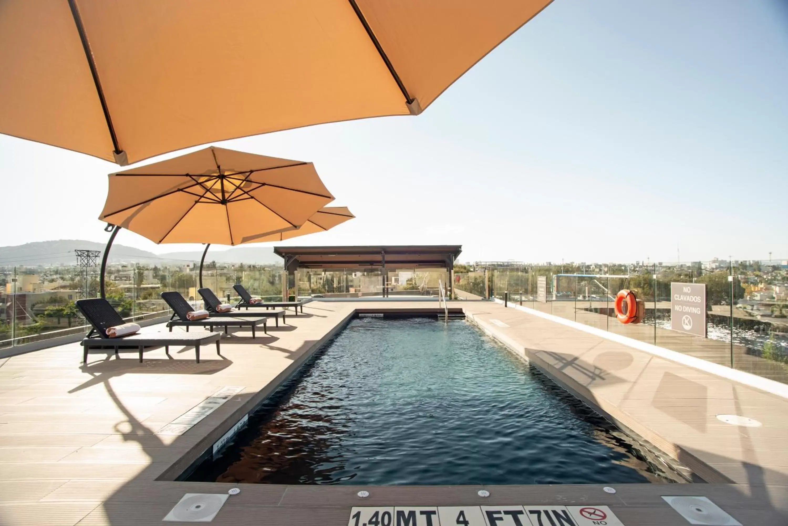 Pool view, Swimming Pool in Candlewood Suites - Guadalajara Galerias, an IHG Hotel