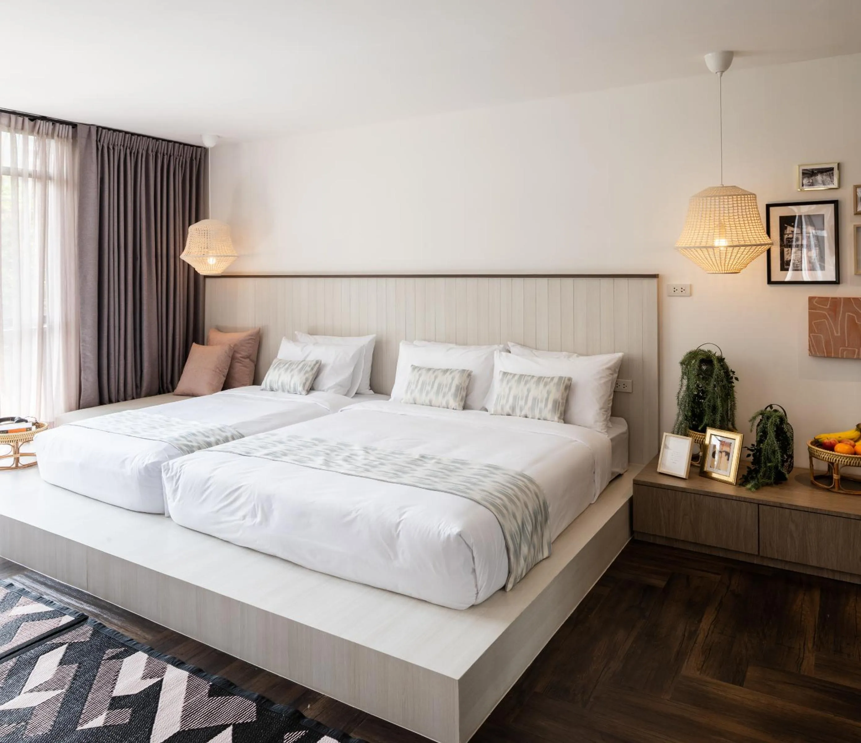 Bedroom, Bed in Warm Window Silom