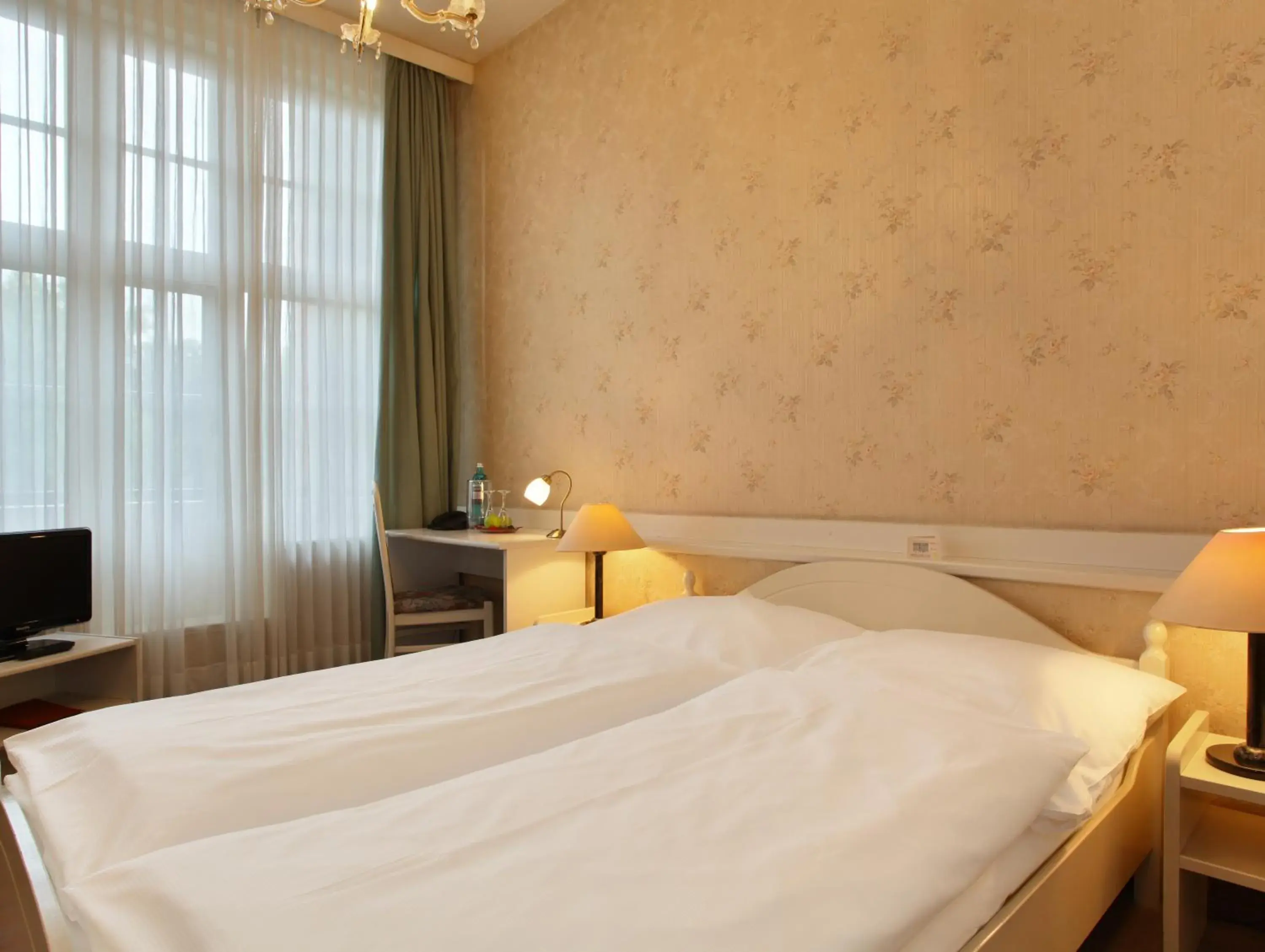 Bed in Hotel Bellmoor im Dammtorpalais