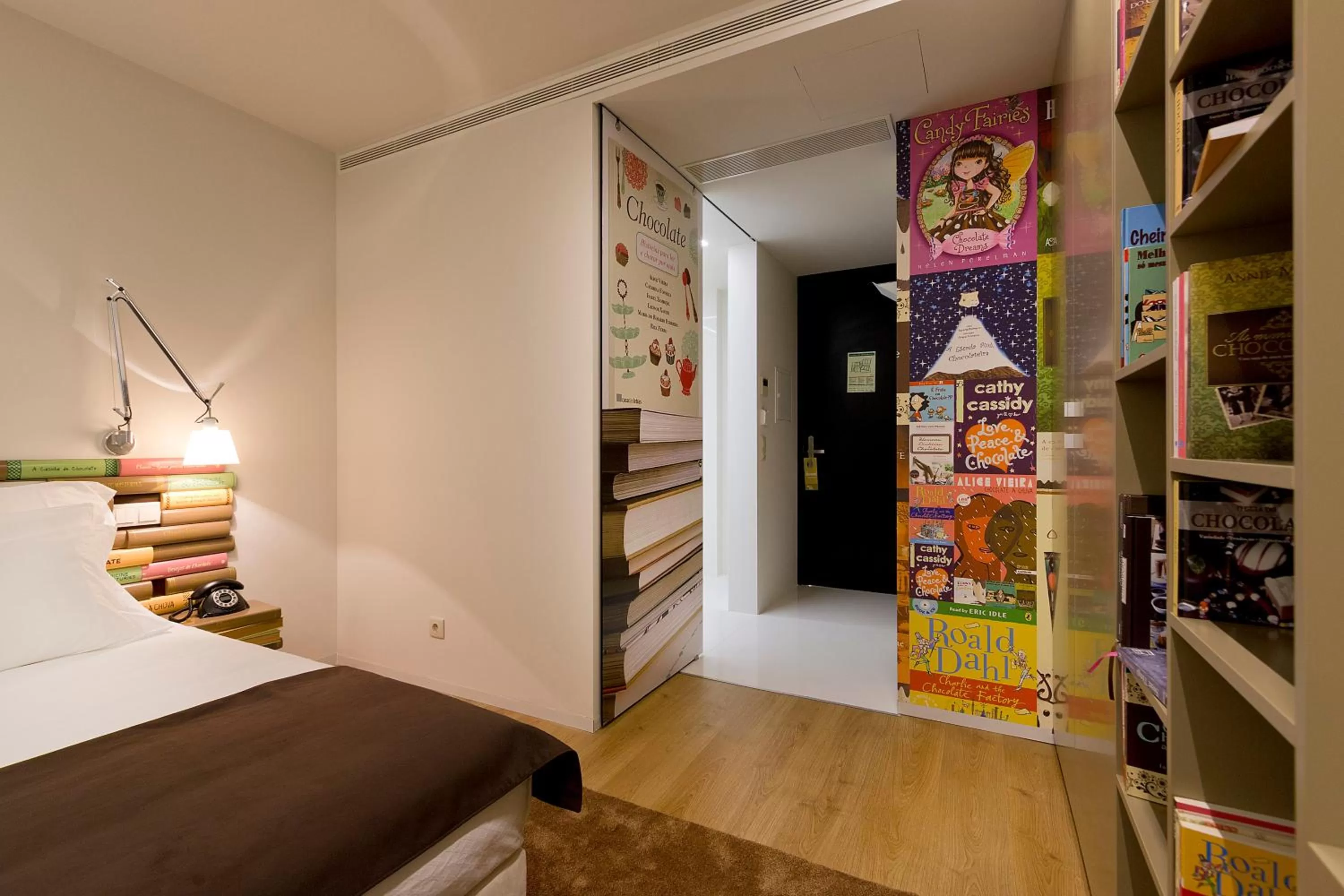 Decorative detail, Bed in Hotel Fabrica do Chocolate