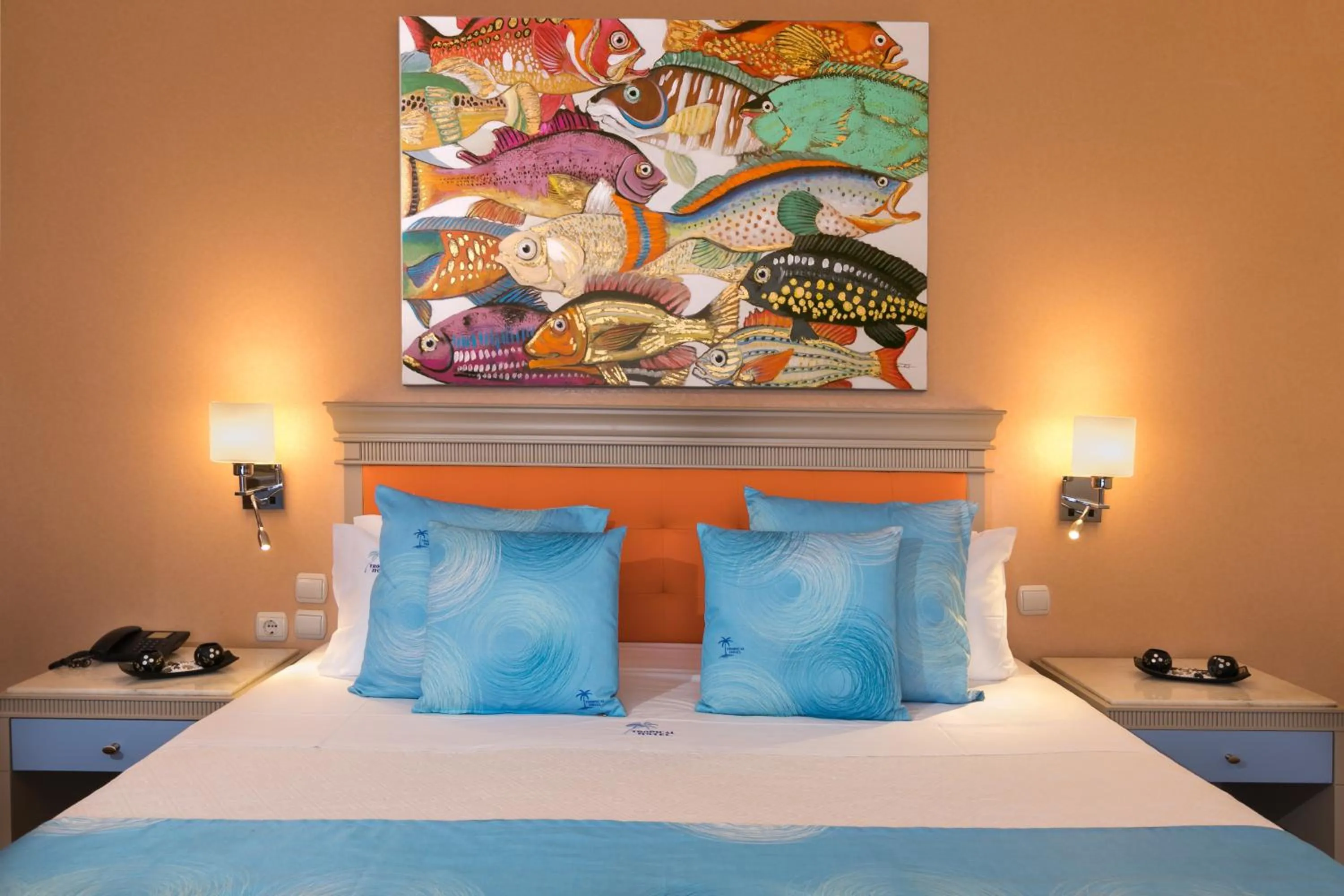 Bed in Tropical Hotel