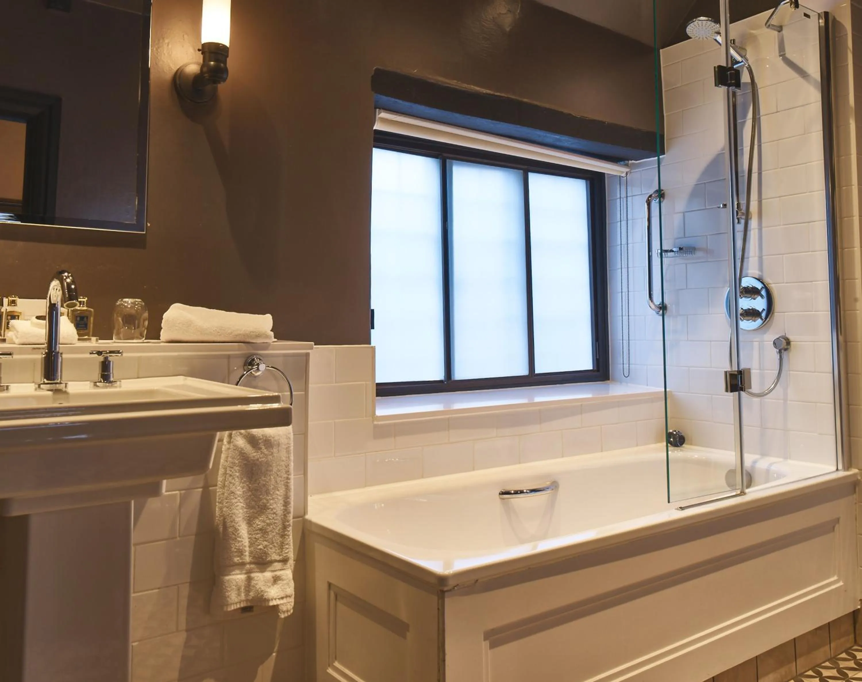 Bathroom in The Lygon Arms - an Iconic Luxury Hotel