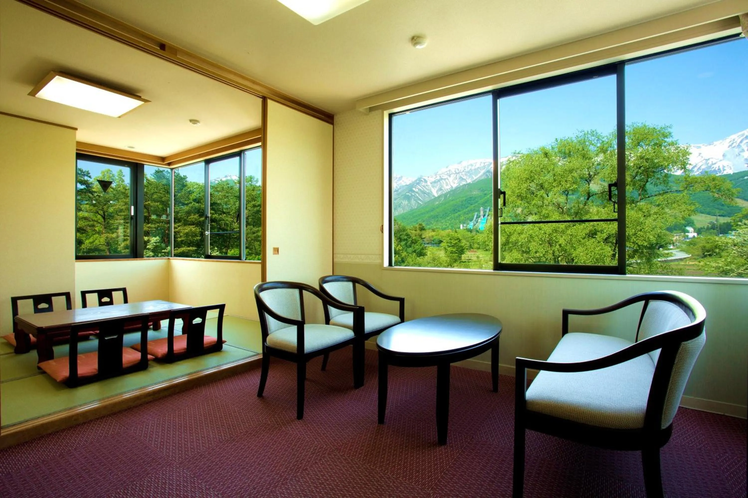 Seating area in Hotel Hakuba