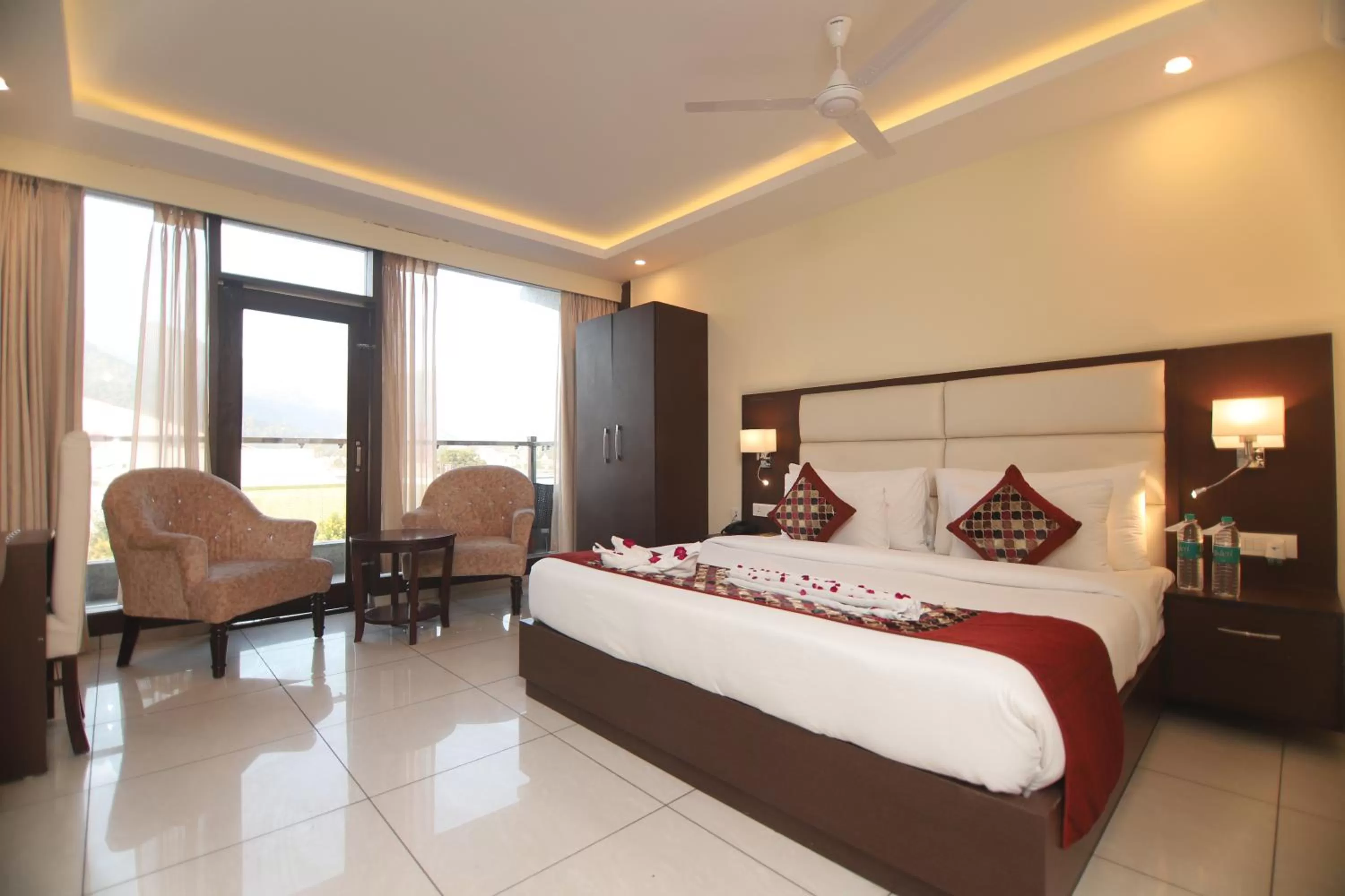 Bedroom, Bed in Indira Nikunj Rubystone Exotic