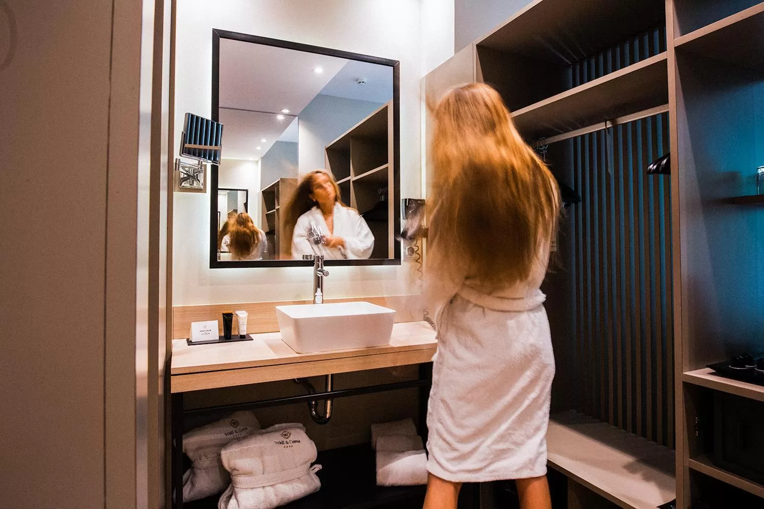 Bathroom in Hotel Well and Come Barcelona