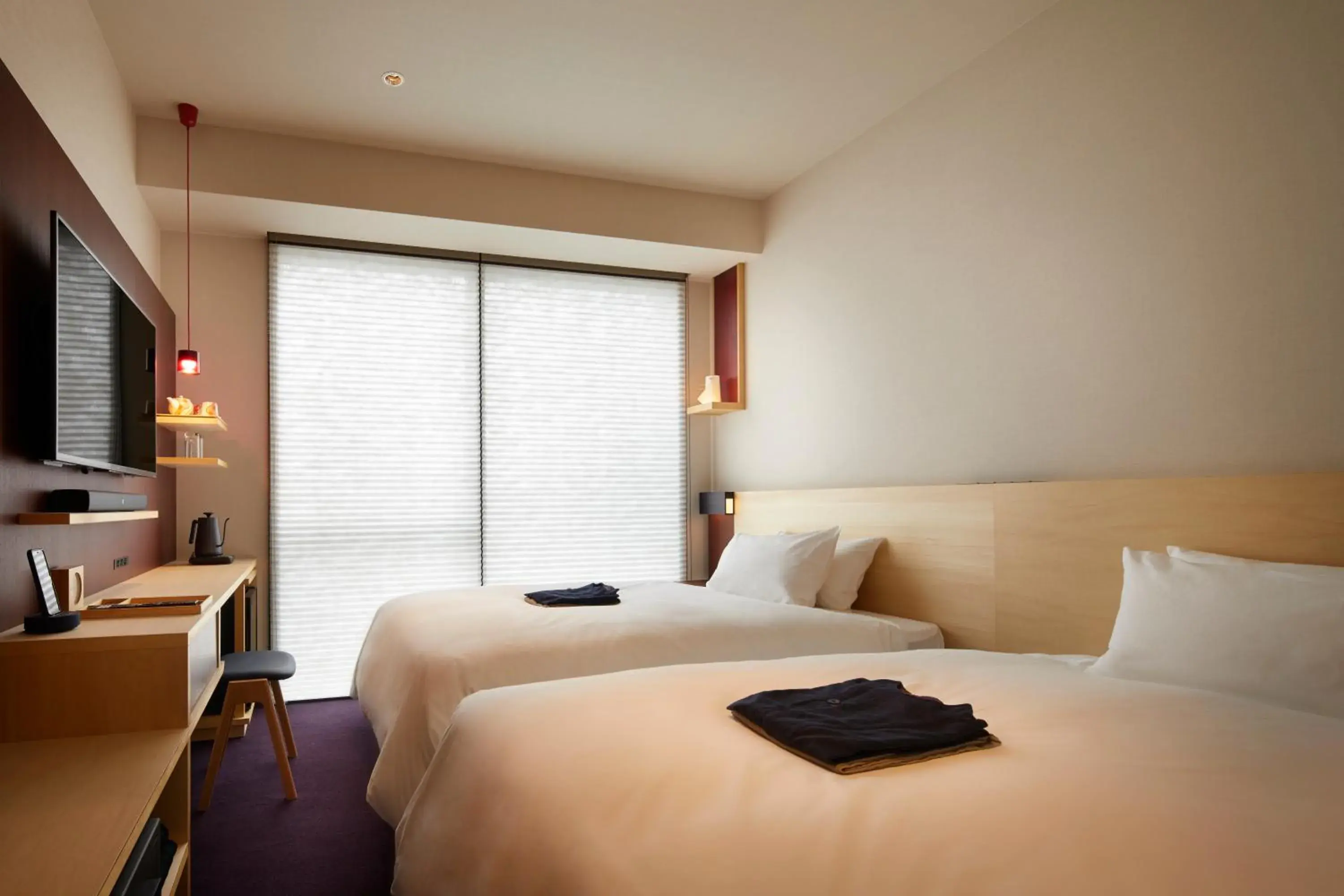 Photo of the whole room, Bed in Hotel Amanek Kanazawa