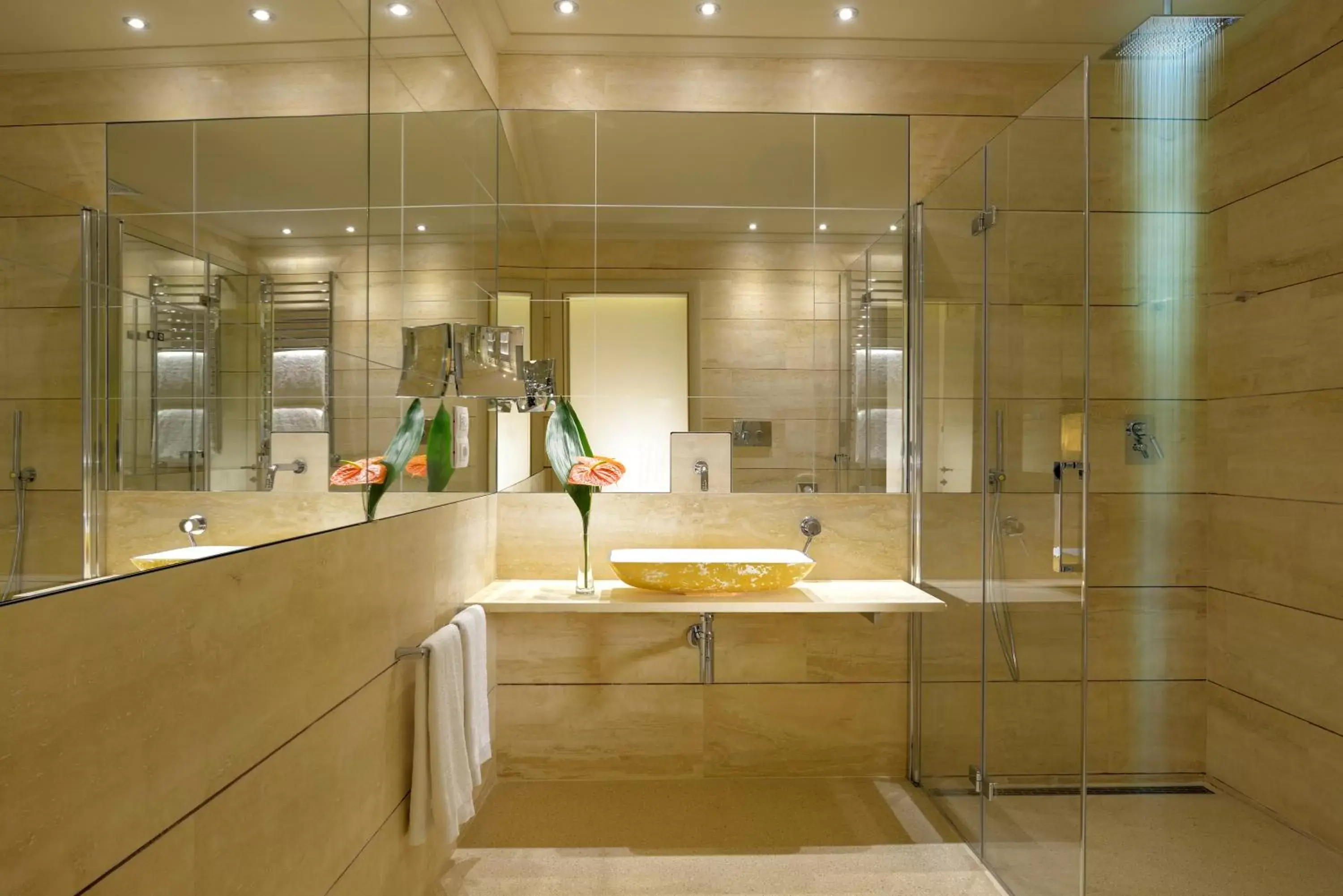 Shower, Bathroom in Grand Hotel Minerva