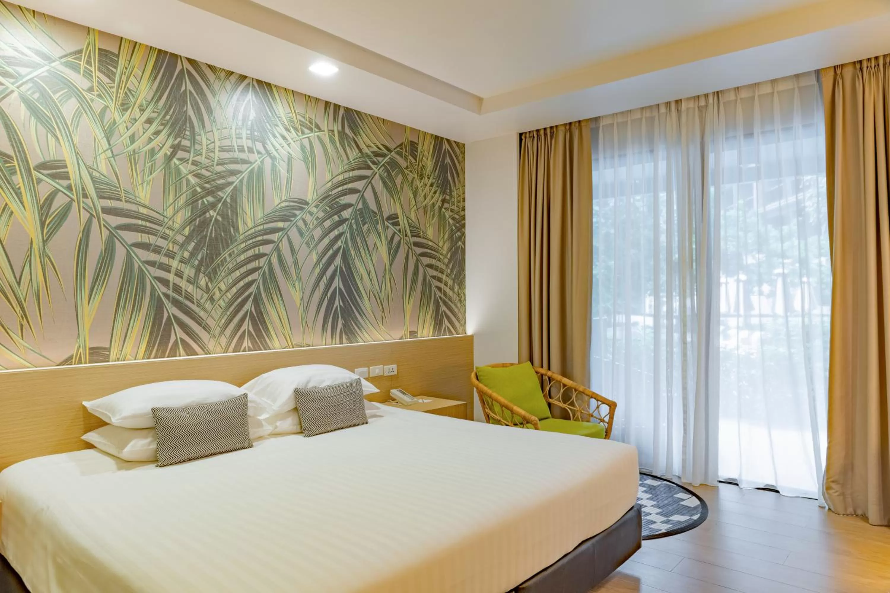 Bed in Panan Krabi Resort