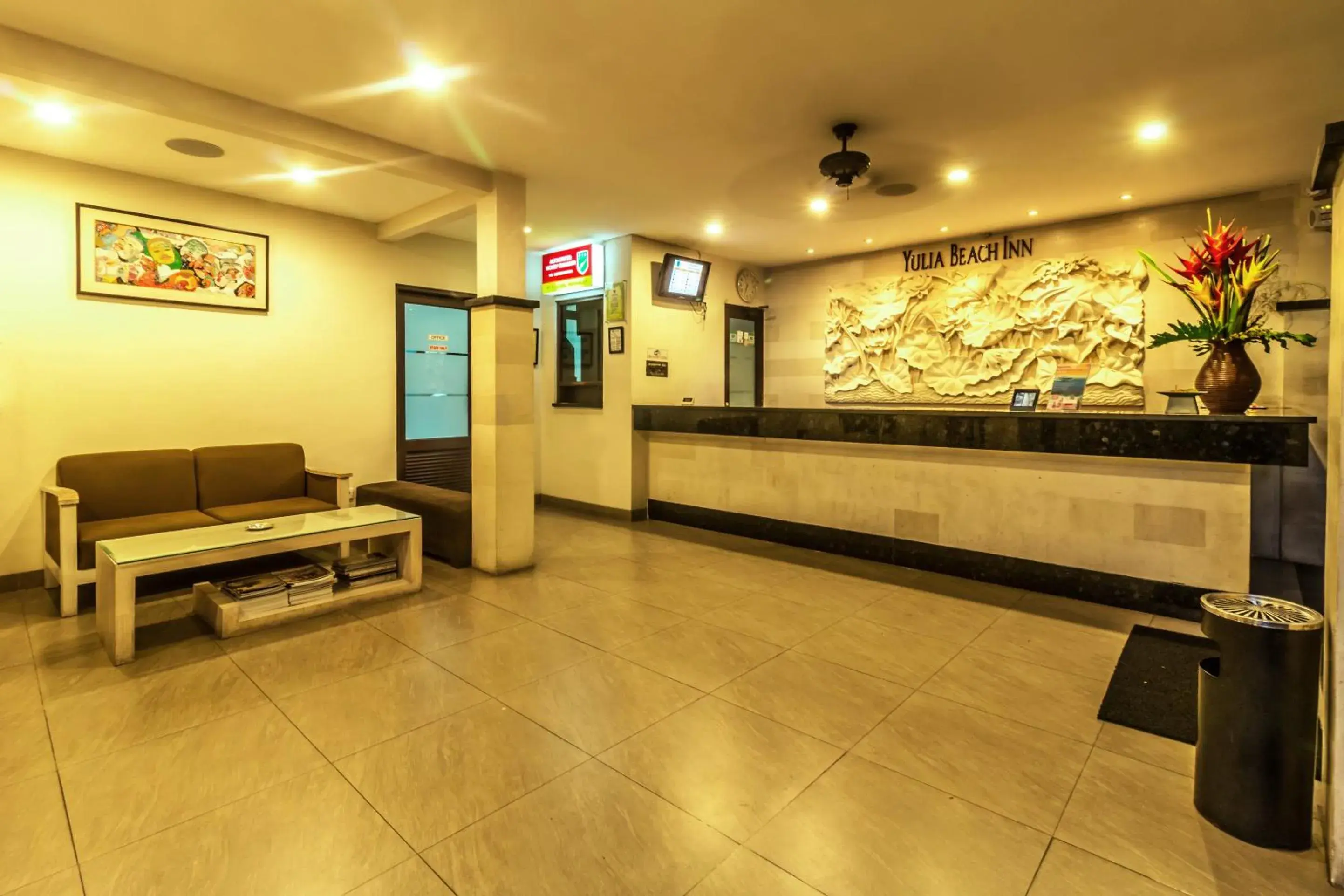Lobby or reception, Lobby/Reception in Yulia Beach Inn Kuta