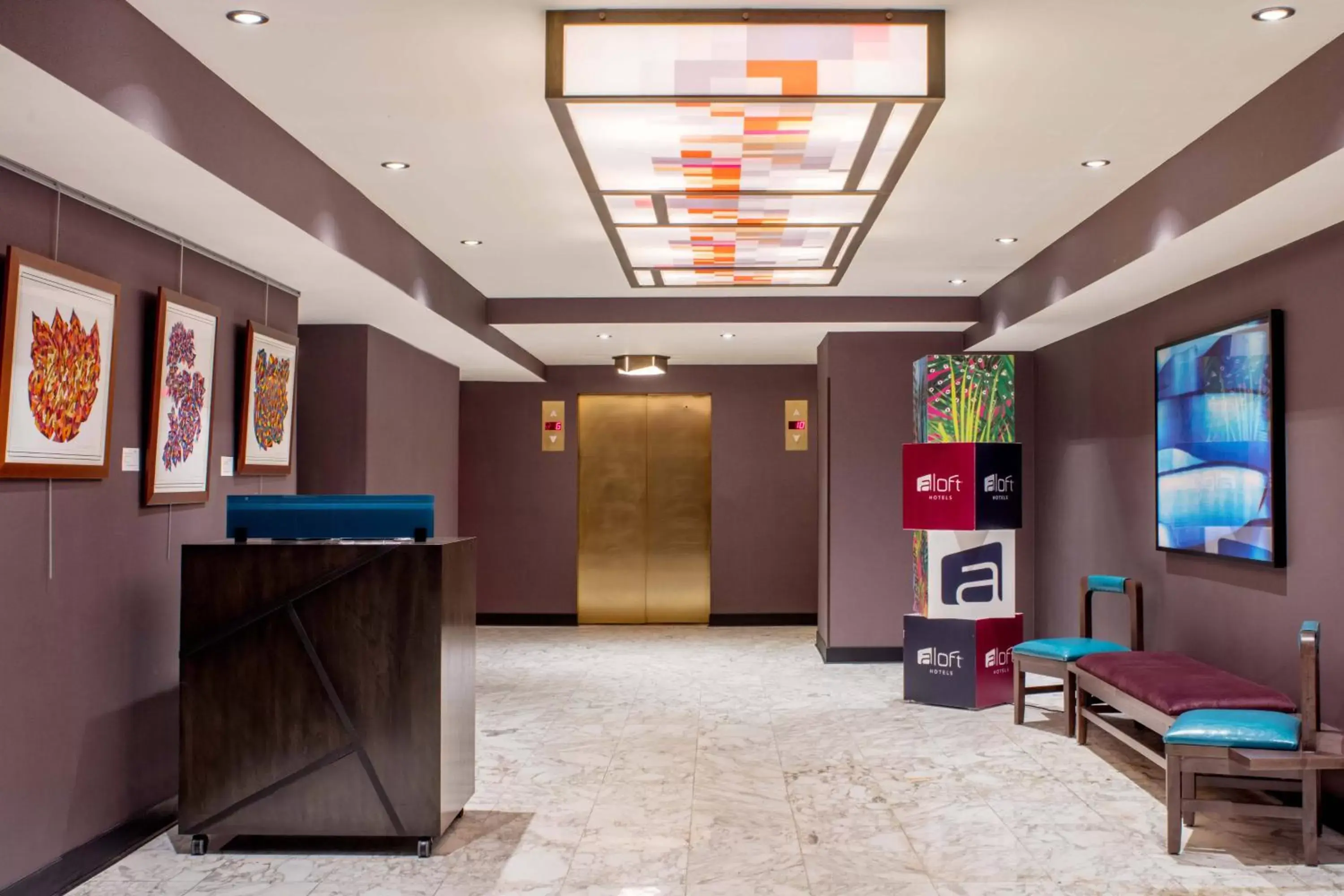 Property building, Lobby/Reception in Aloft Philadelphia Downtown